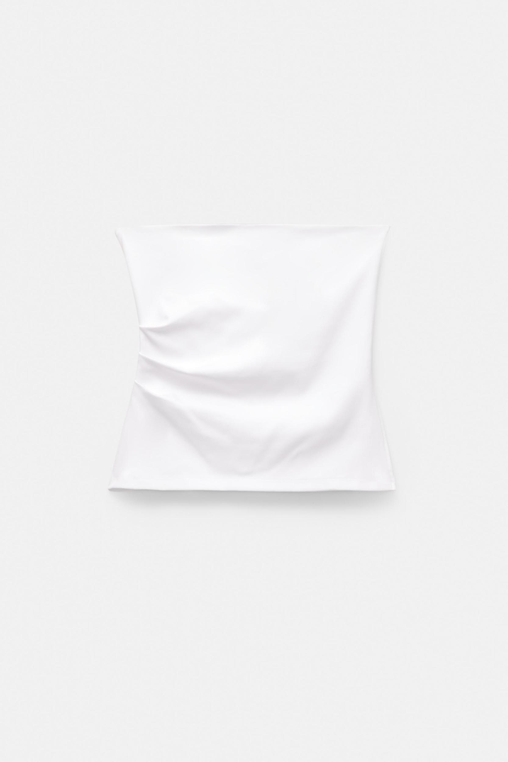 Strapless top with vent Product Image