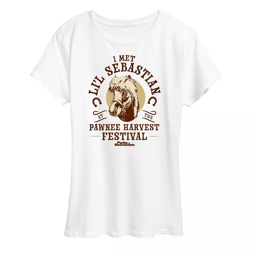 Women's Parks & Rec Lil Sebastian Graphic Tee, Girl's,  Product Image