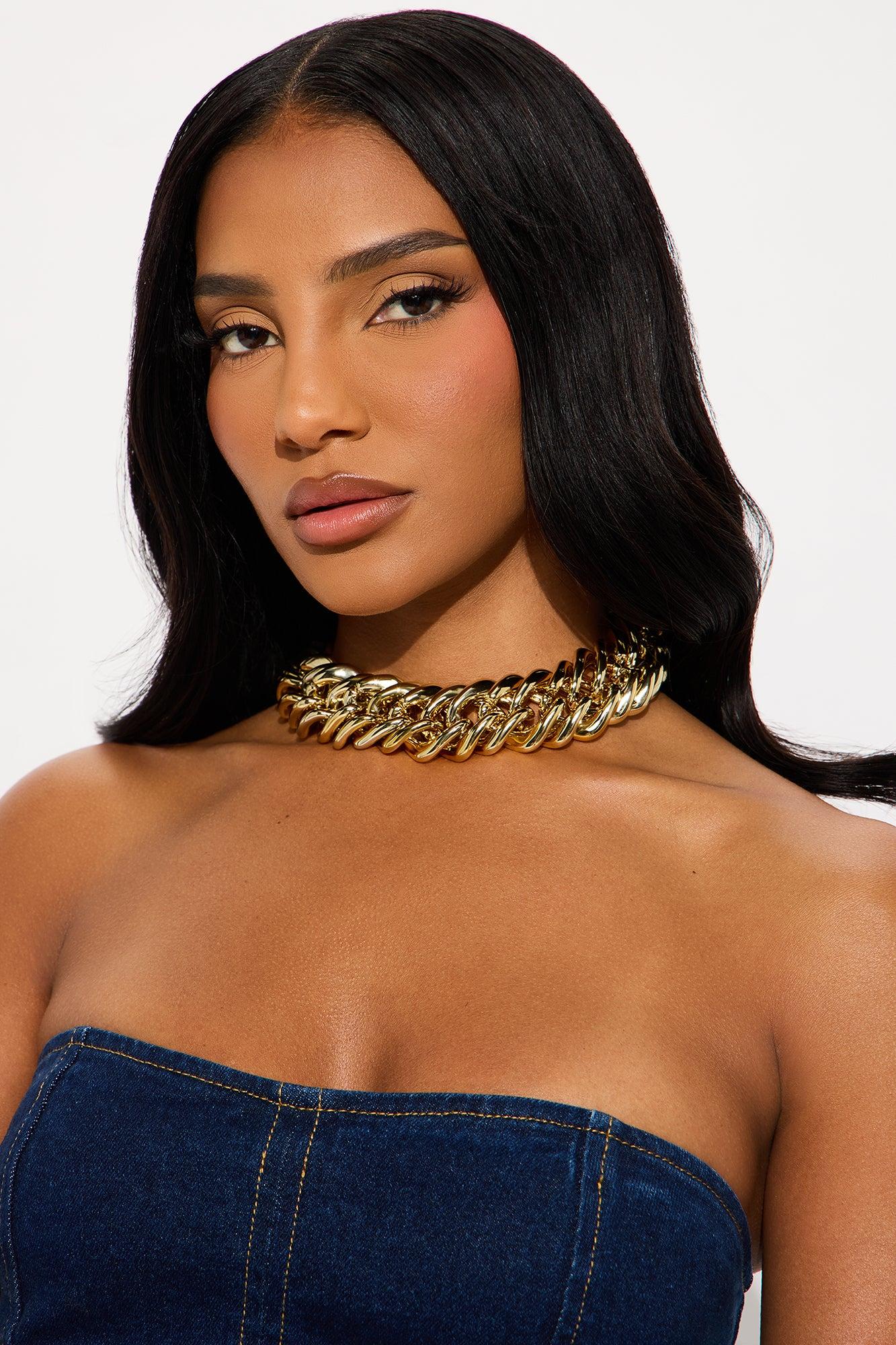 Life In Luxury Single Chain Necklace - Gold Product Image