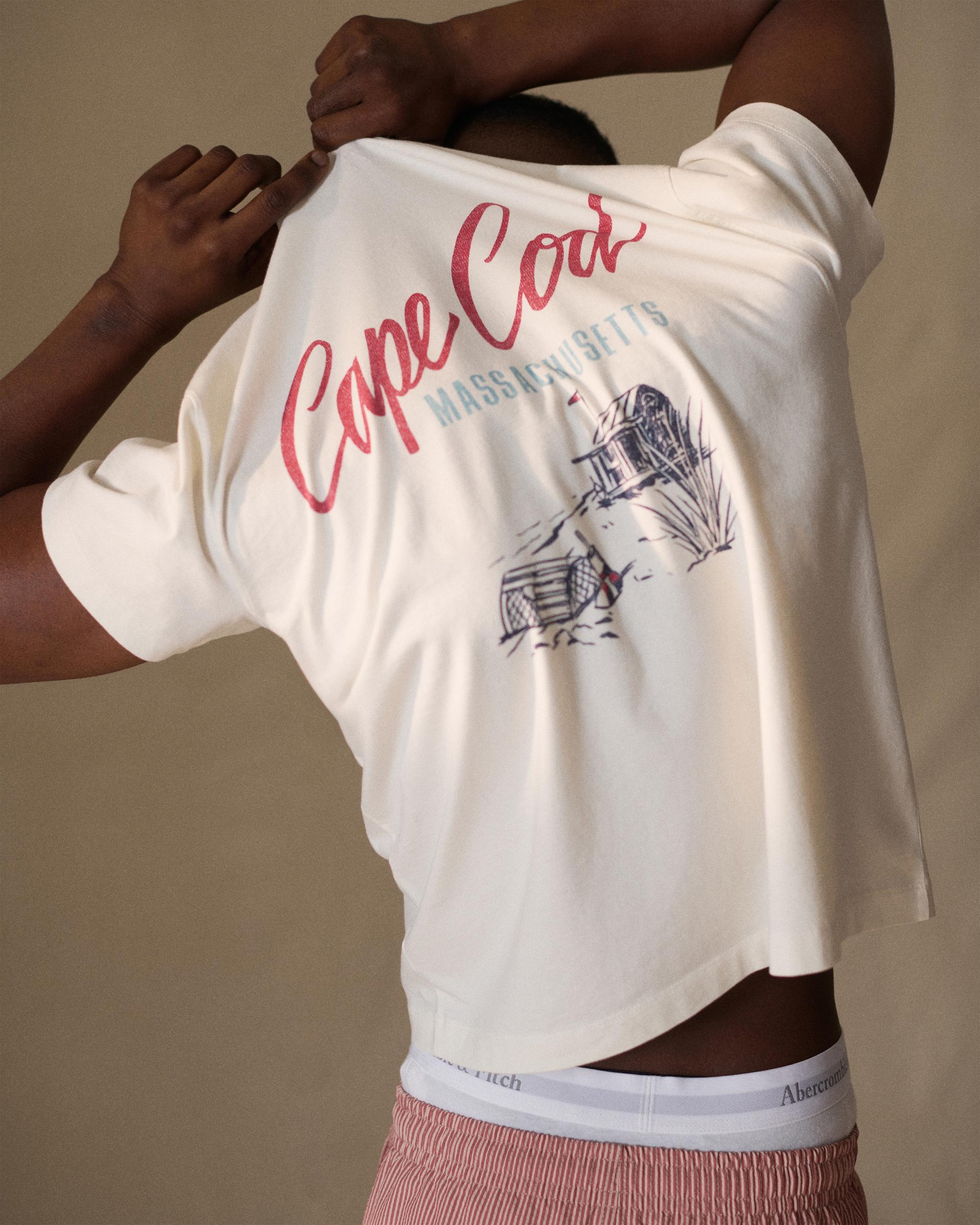 Nautical Classic Polished Cropped Graphic Tee Product Image