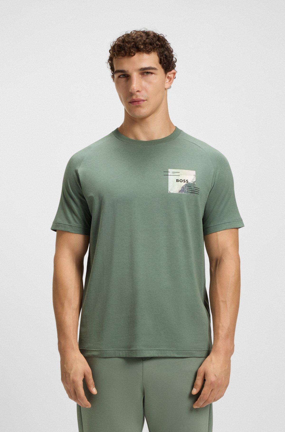 Relaxed-fit T-shirt with decorative reflective accents Product Image