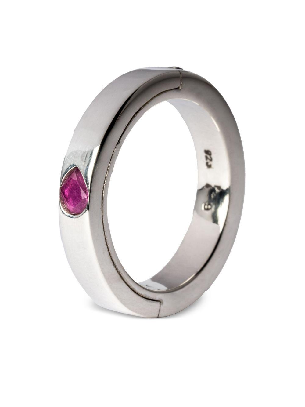 Sistema ruby sterling-silver ring Product Image