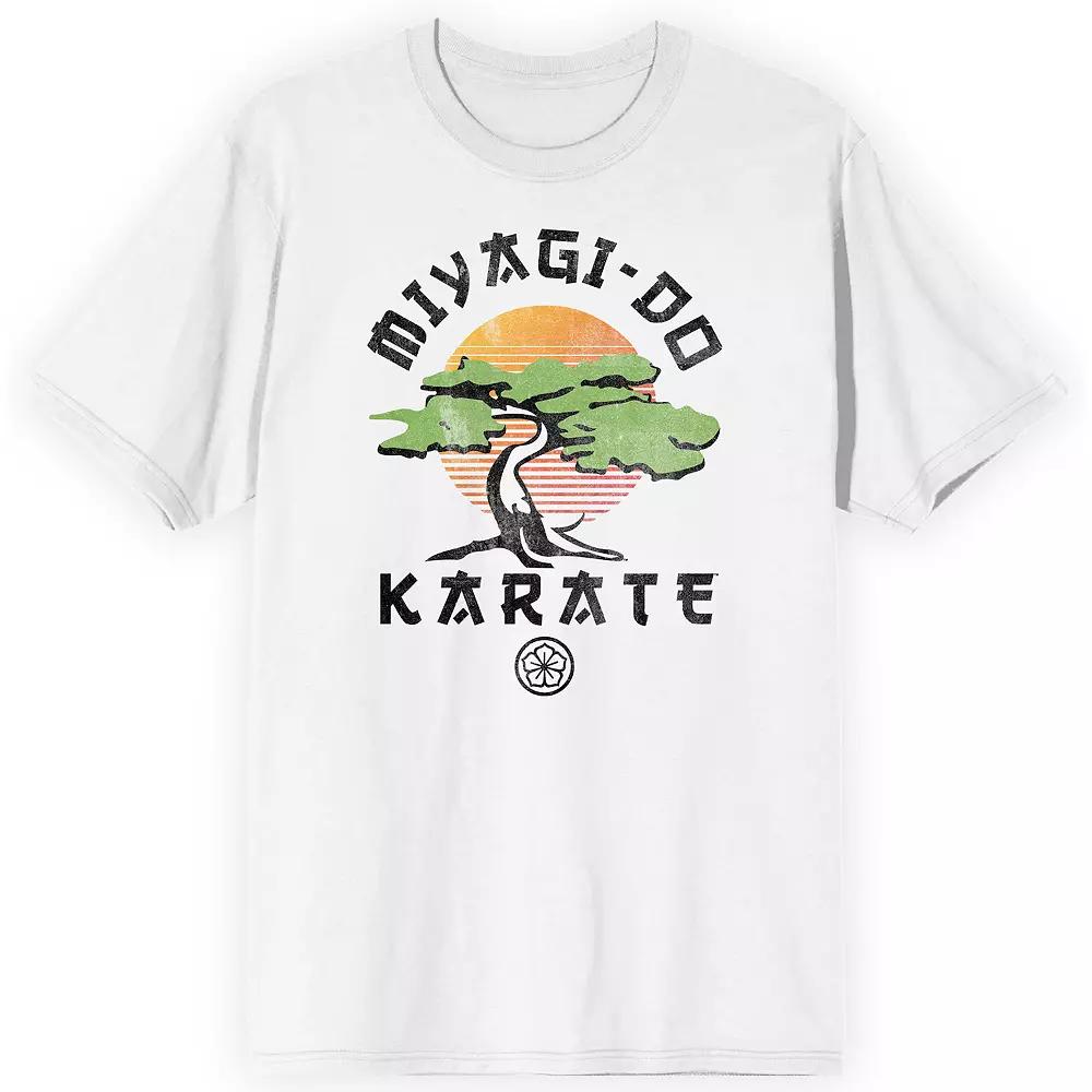 Men's Cobra Kai Miyagi-Do Karate Graphic Tee, Size: Medium, White Product Image