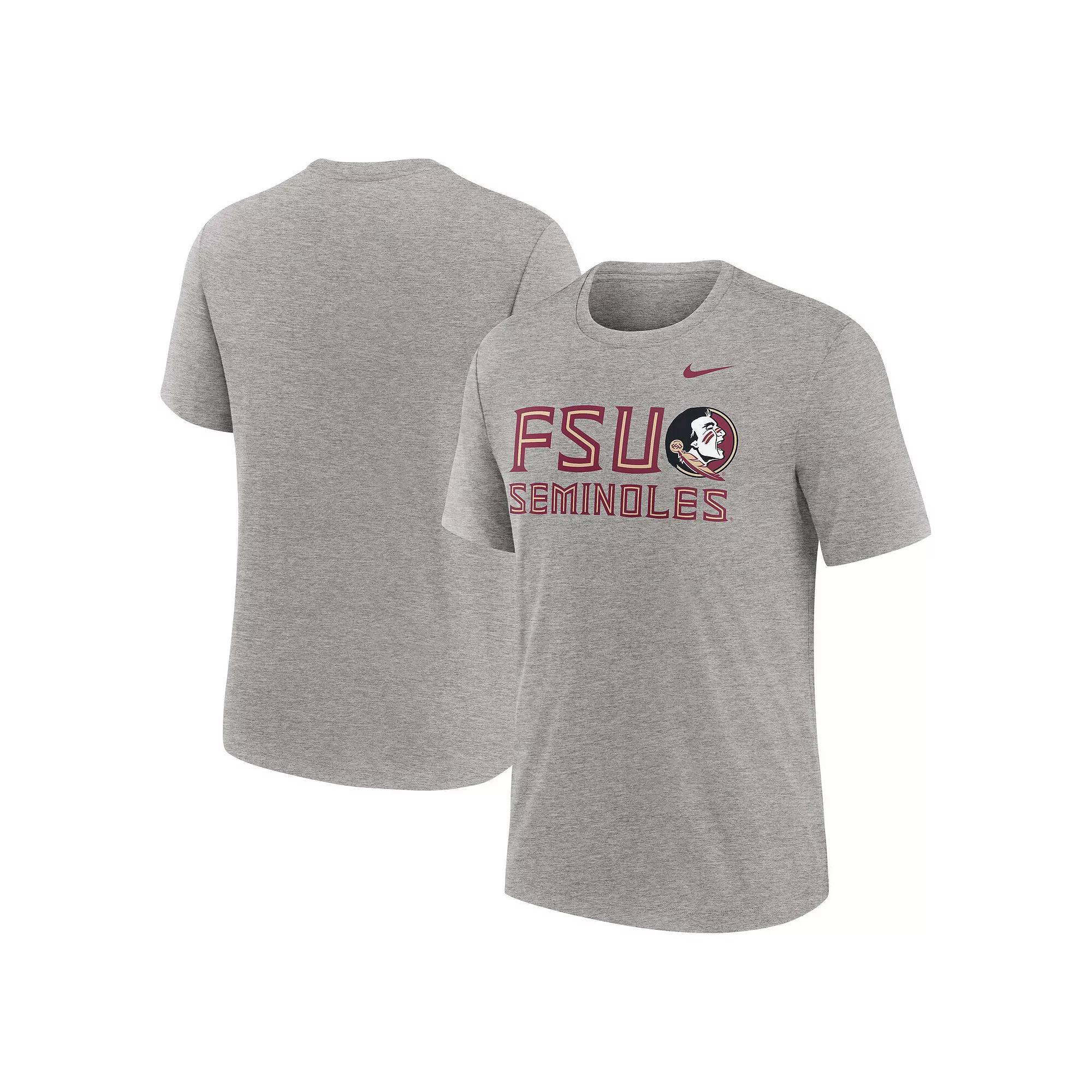 Men's Nike Heather Gray Iowa Hawkeyes Campus Local Tri-Blend T-Shirt,  Product Image