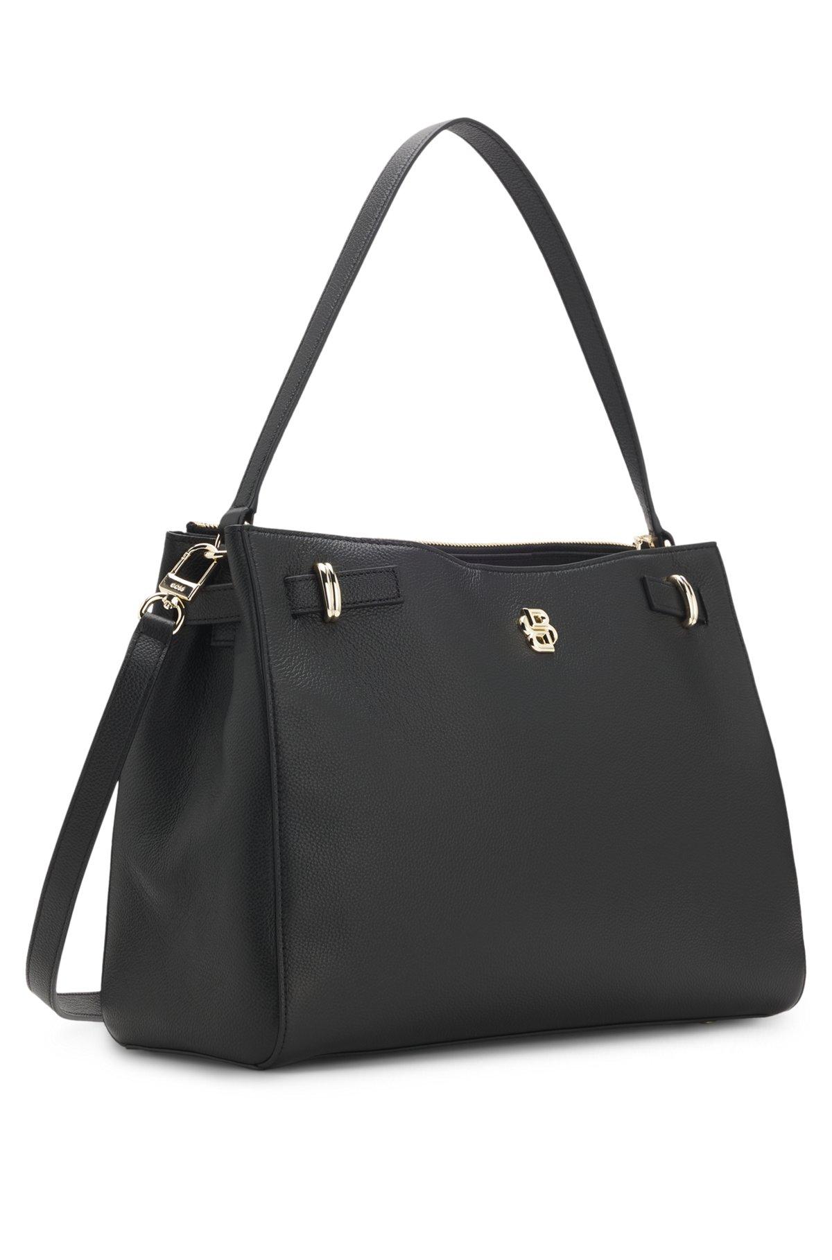Leather tote bag with Double B monogram Product Image