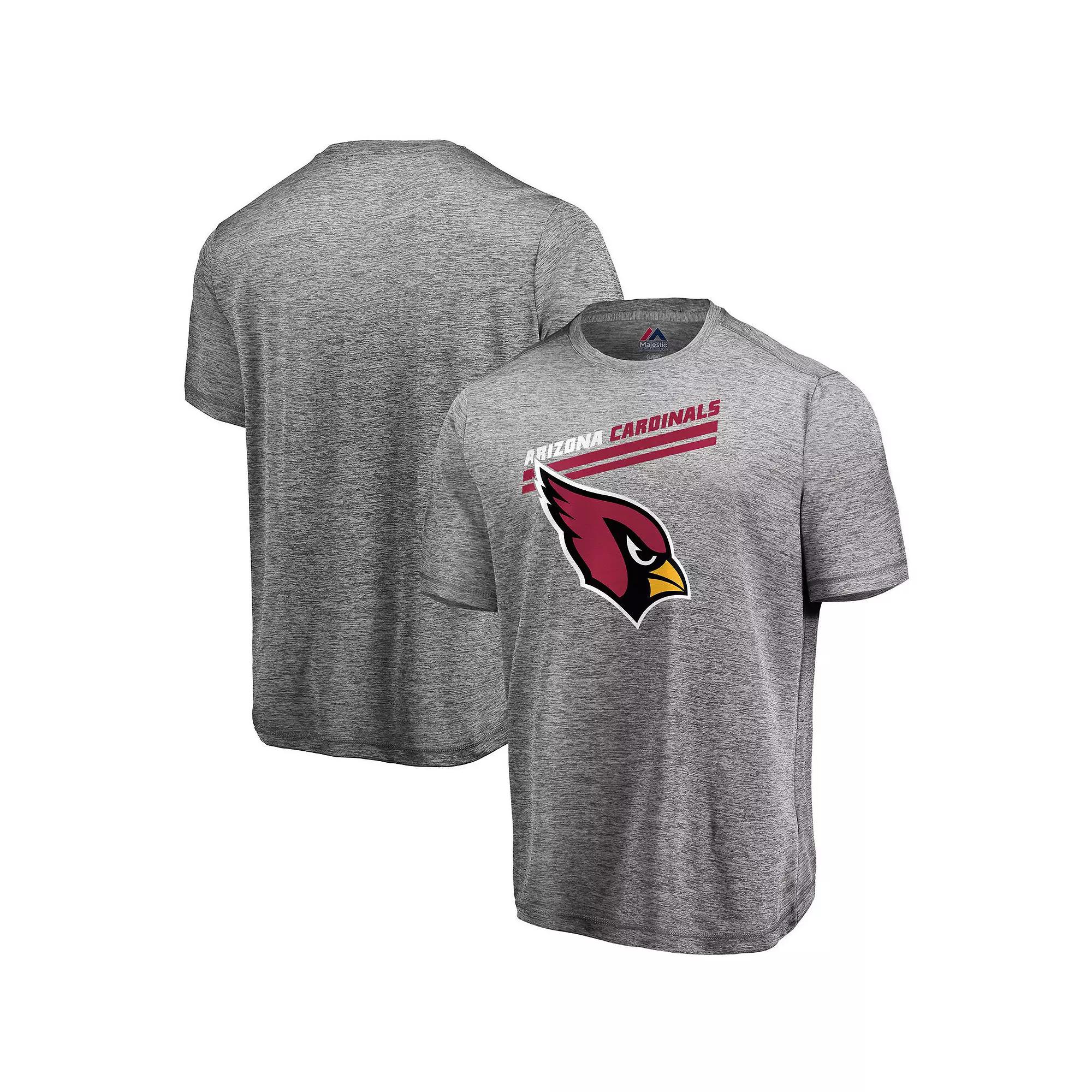 Mens Majestic Gray Arizona Cardinals Showtime Pro Grade T-Shirt Product Image