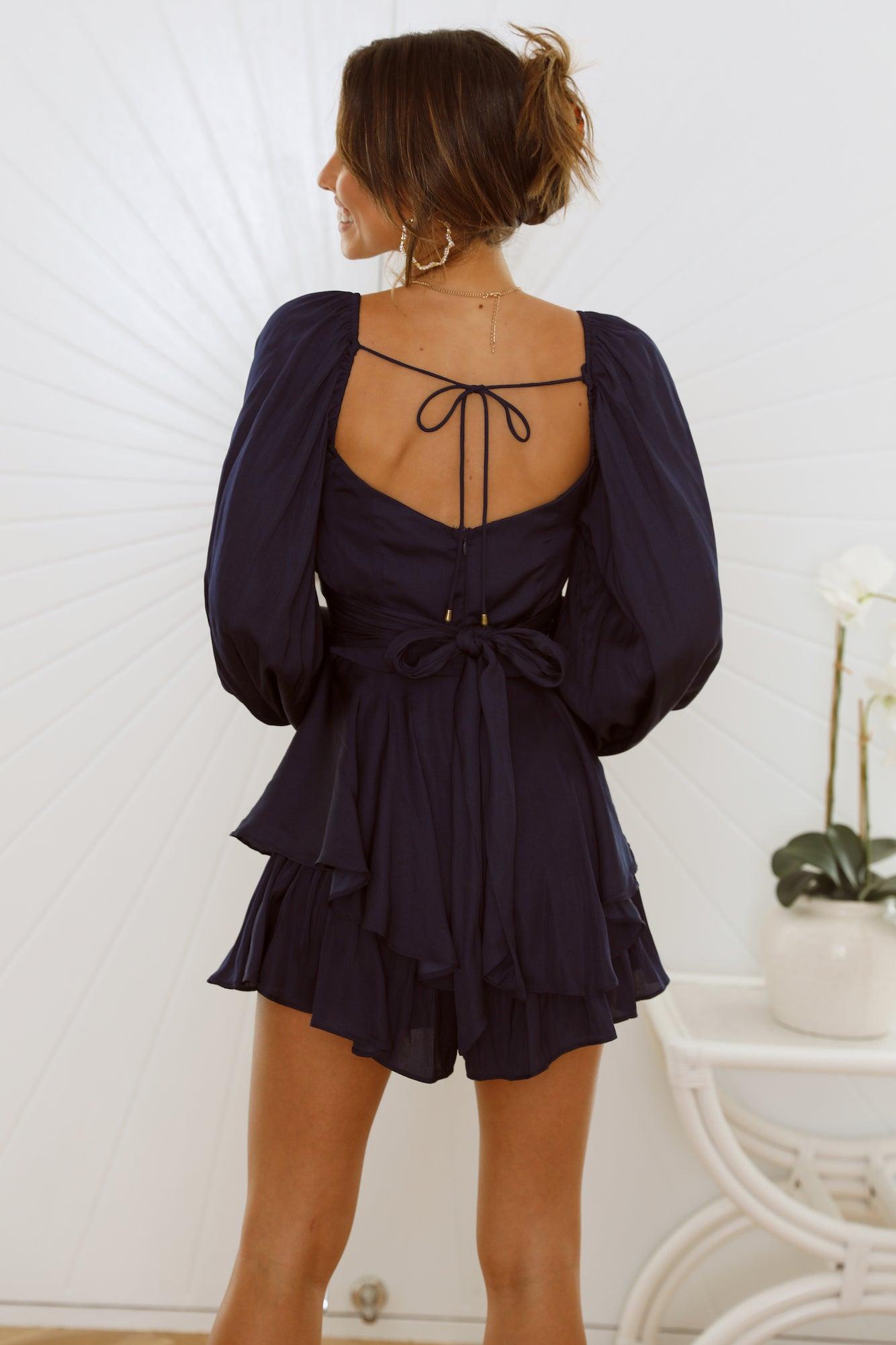 Sunrise Memories Romper Navy Product Image