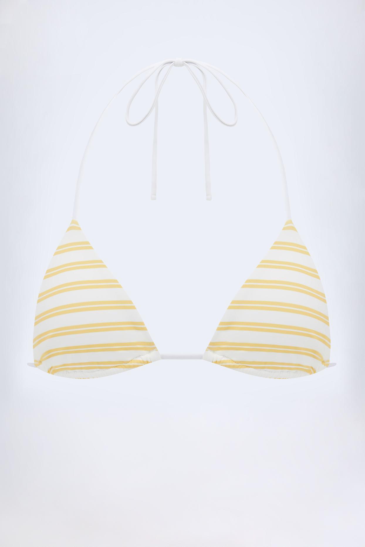 Triangle Bikini Top in Lemon Product Image