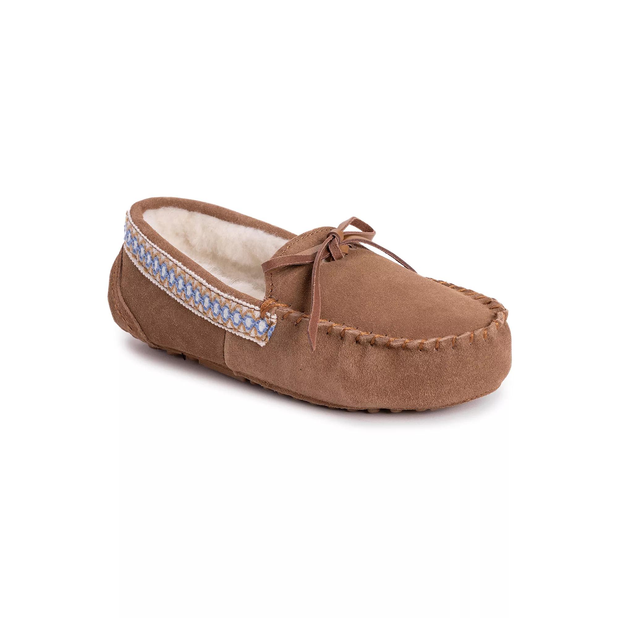 MUK LUKS Jane Women's Suede Moccasin Slippers,  Product Image