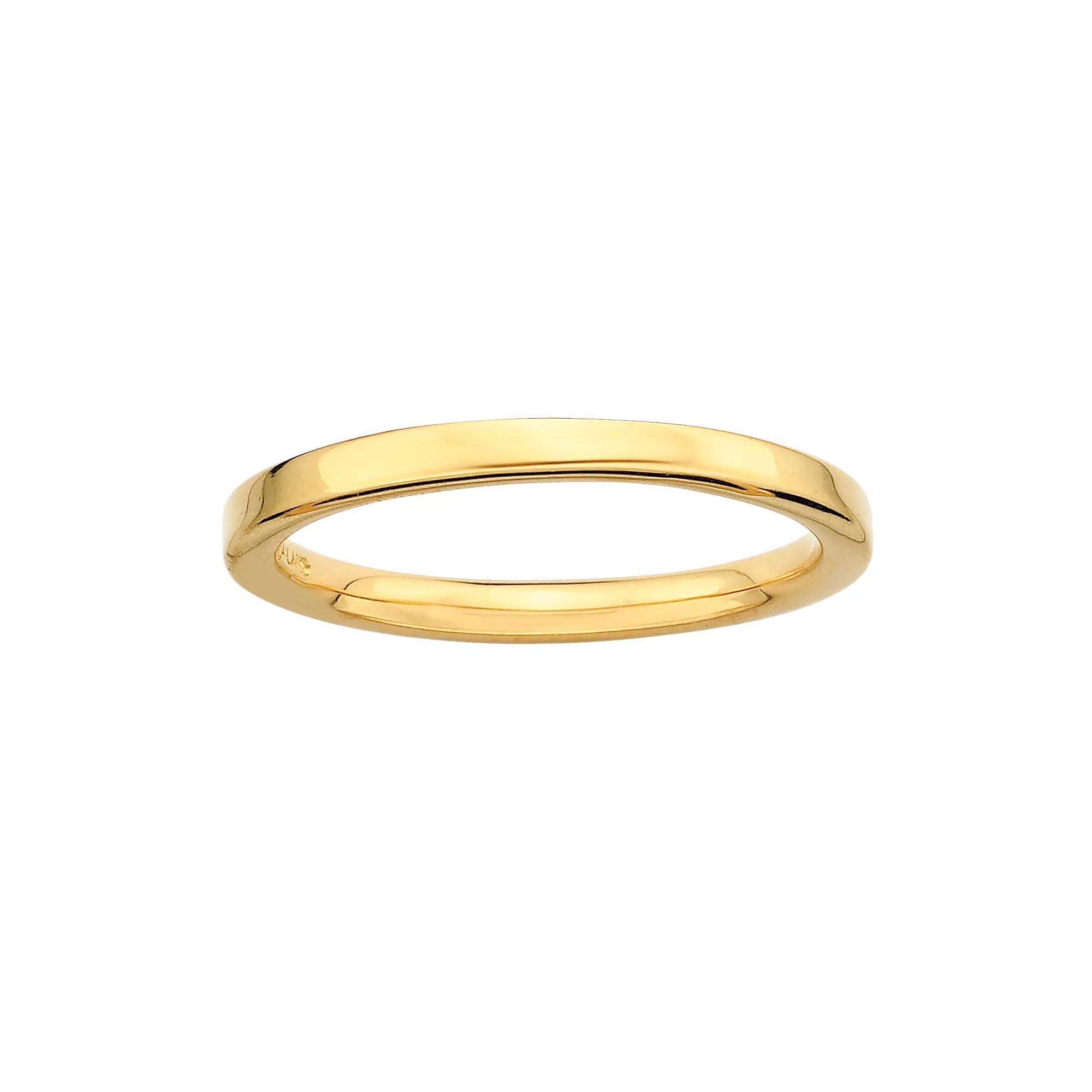 Stacks & Stones 18k Gold Over Silver Stack Ring, Women's, Size: 7 Product Image