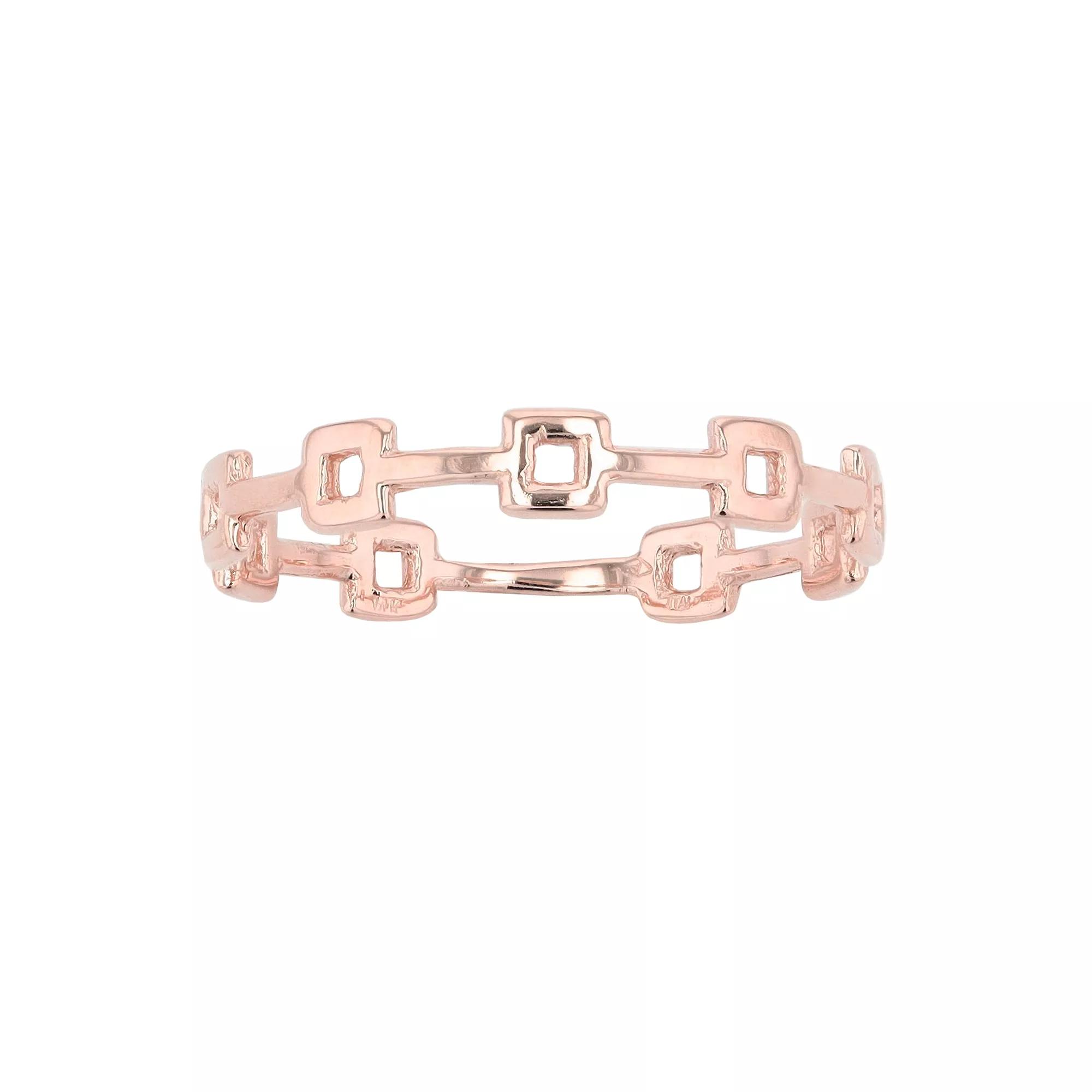 Au Naturale 14k Gold Square Station Ring, Women's,  Product Image