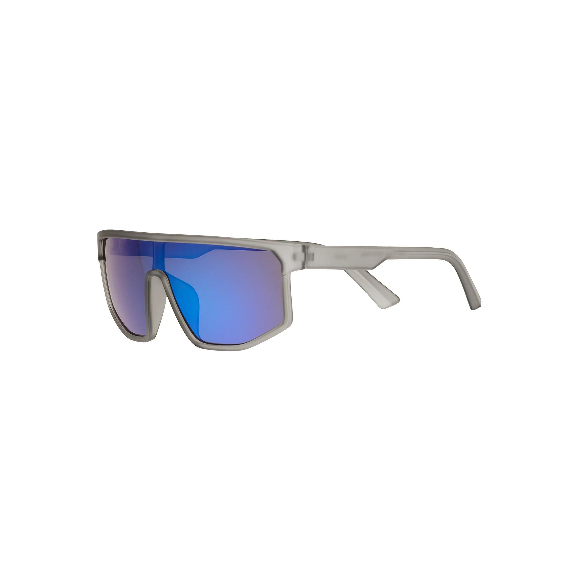 Men's Cali Blue Plastic Shield 100 mm Sport Sunglasses, Grey Product Image