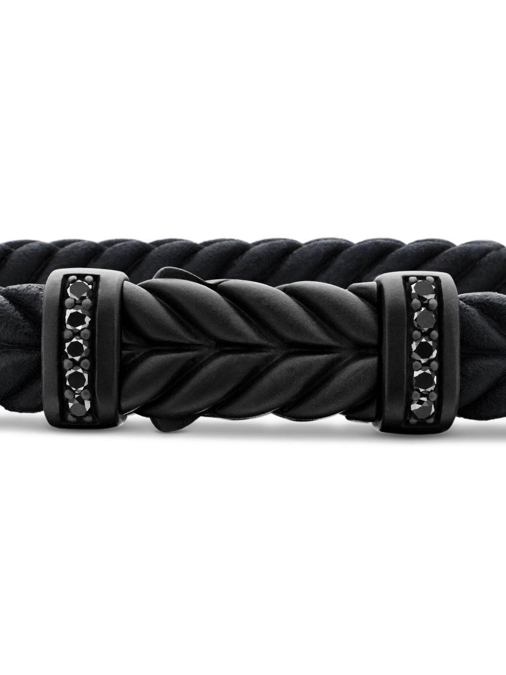 Chevron braided diamond bracelet Product Image