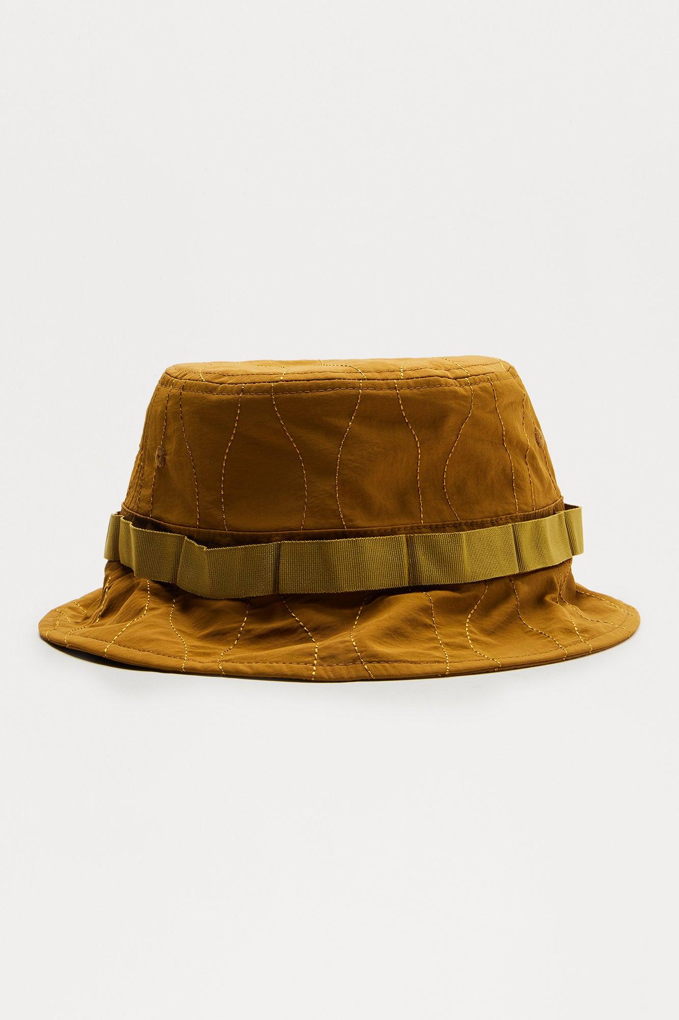 Quilted Utility Bucket Hat - Olive Product Image