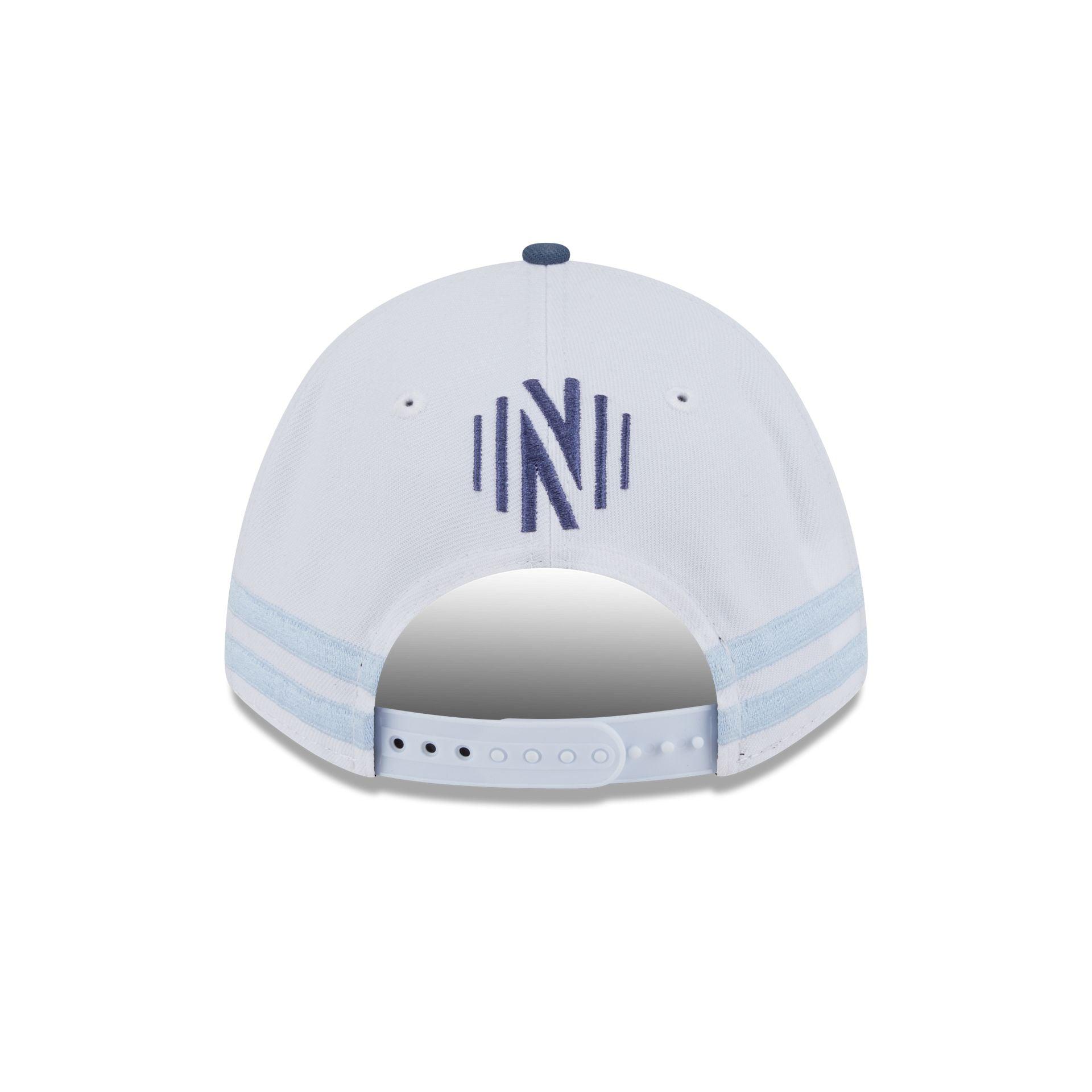Nashville SC 2025 Jersey Hook White 9FORTY M-Crown A-Frame Snapback Hat Male Product Image