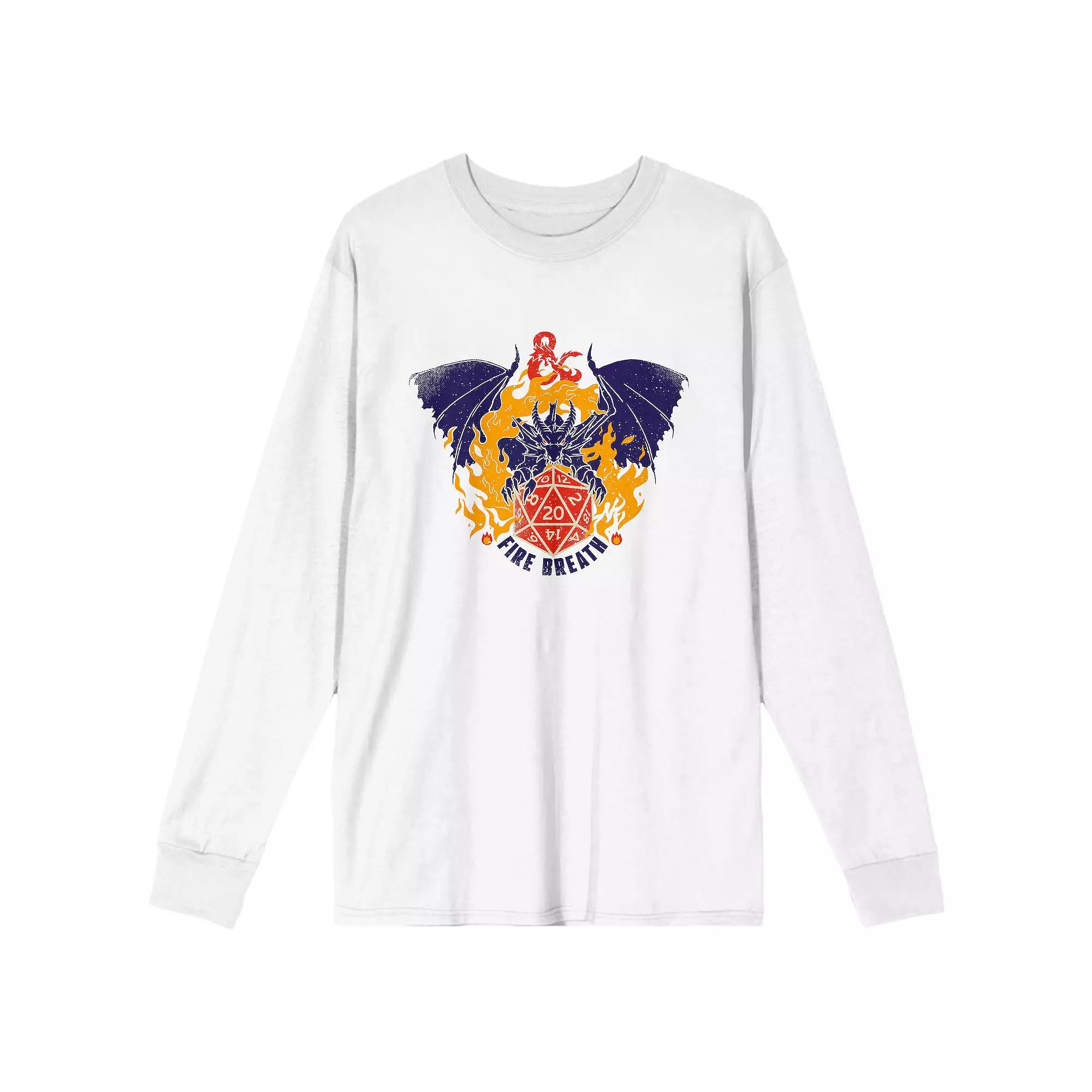 Men's Dungeons & Dragons Fire Breath Long Sleeve Tee,  Product Image