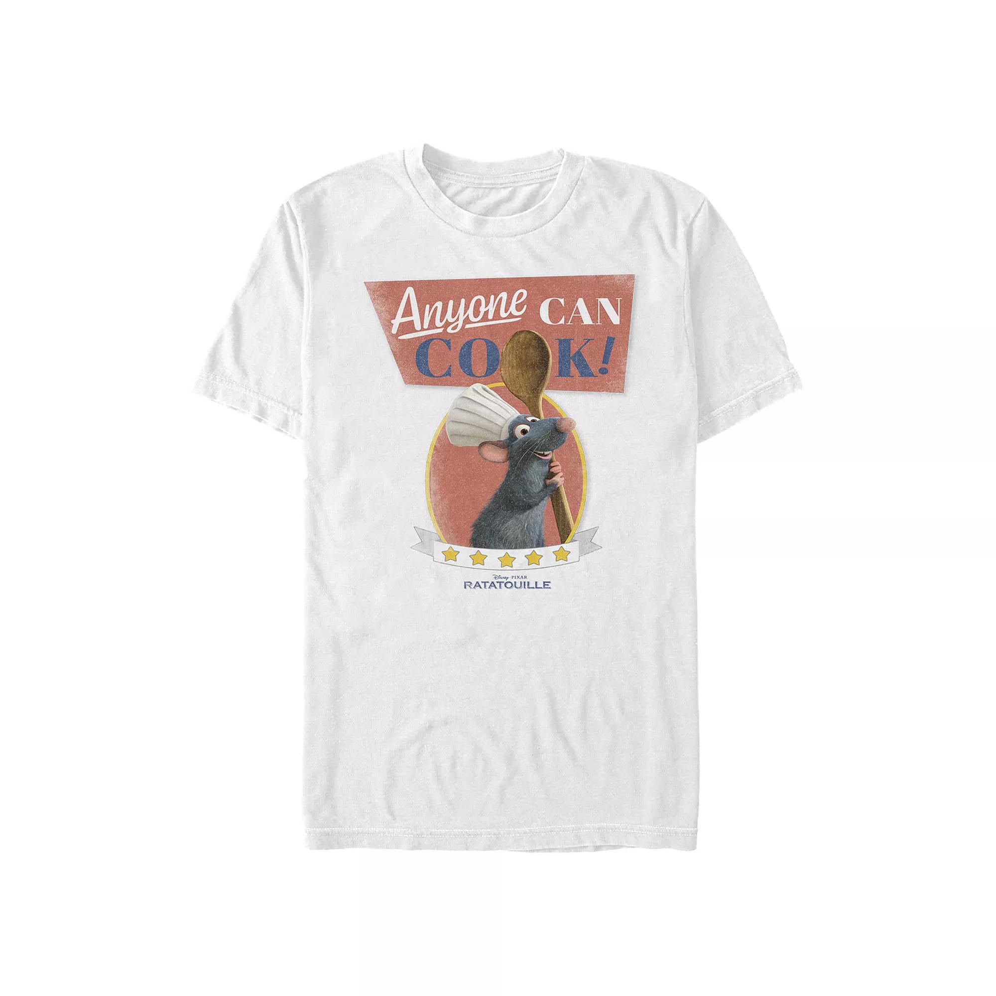 Disney / Pixar's Ratatouille Anyone Can Cook Poster Men's Graphic Tee,  Product Image