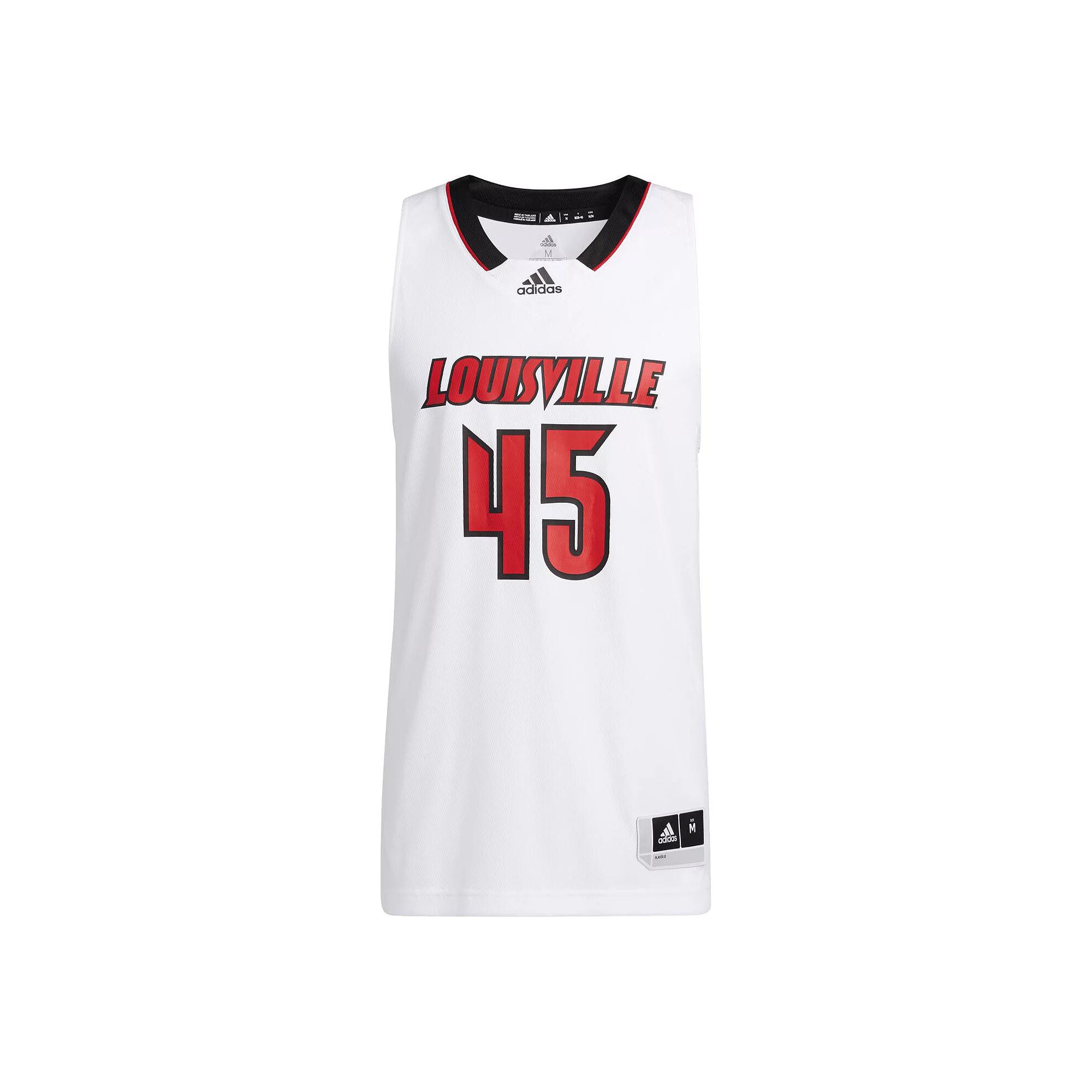 Men's adidas White Louisville Cardinals Swingman Basketball Jersey,  Product Image