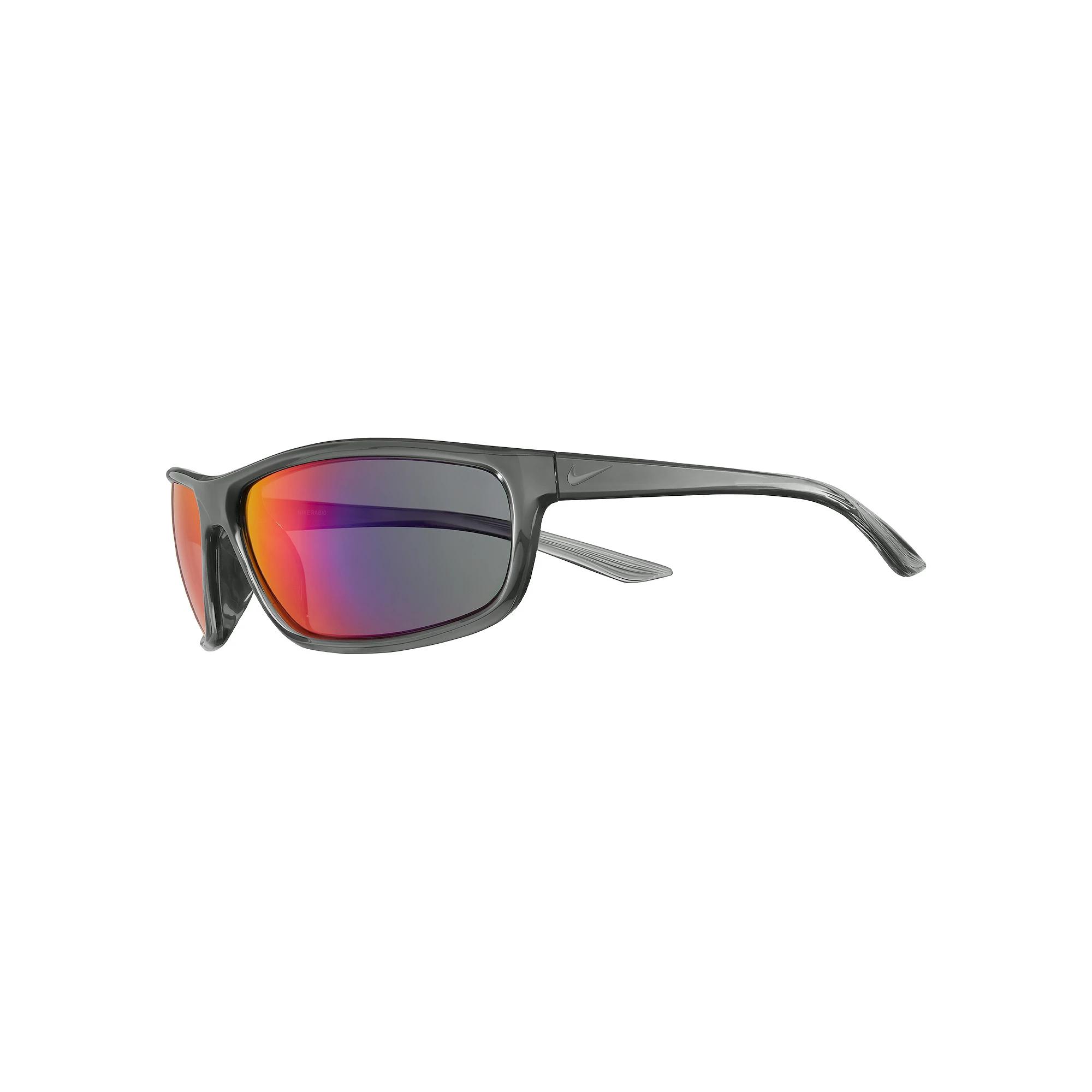 Mens Nike Rabid 64 mm Semi-Rimless Wrap Polarized Sunglasses Product Image