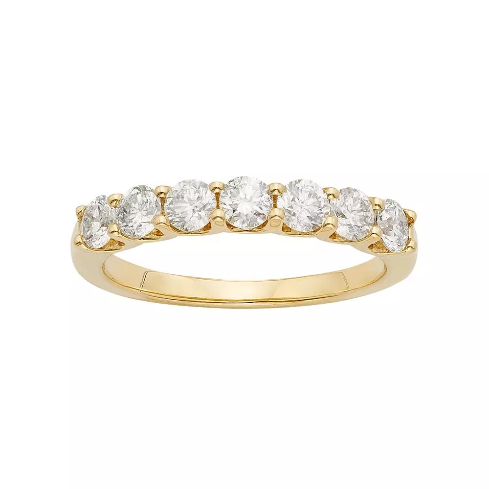 The Regal Collection IGL Certified Diamond Wedding Ring in 14k Gold (1 Carat T.W.), Women's, Size: 7, White Product Image