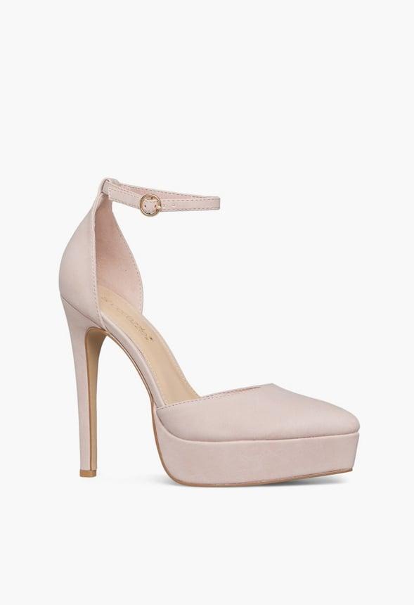 JustFab Margaux Platform Loafer Pump Womens Black/ White Size 8.5 Product Image