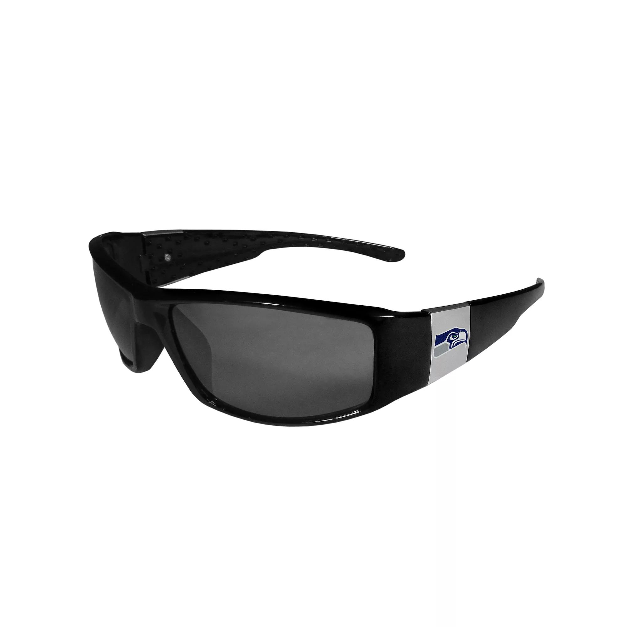 Men's Seattle Seahawks Chrome Wrap Sunglasses, Black Product Image