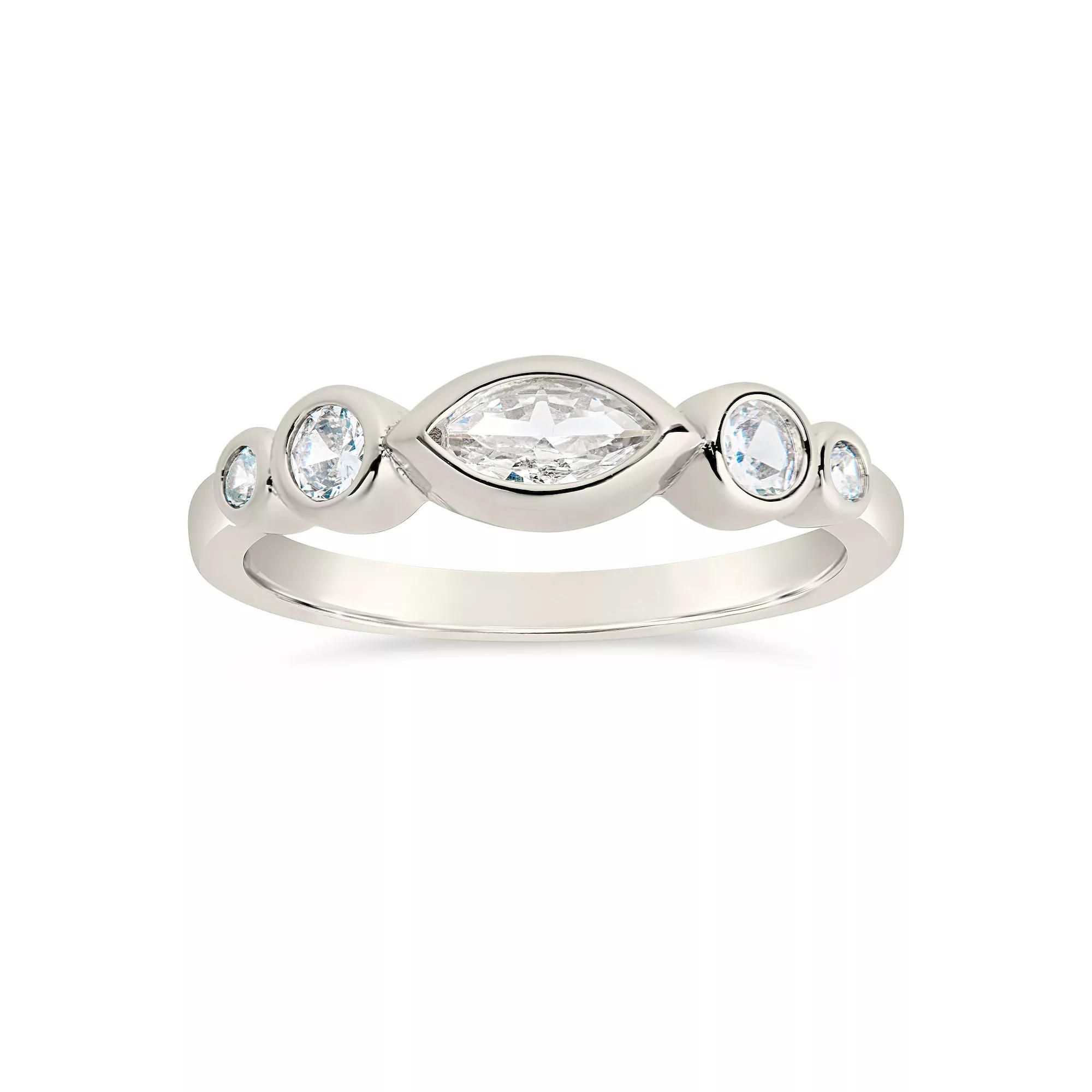 MC Collective Triple Oval Cubic Zirconia Ring, Women's,  Product Image