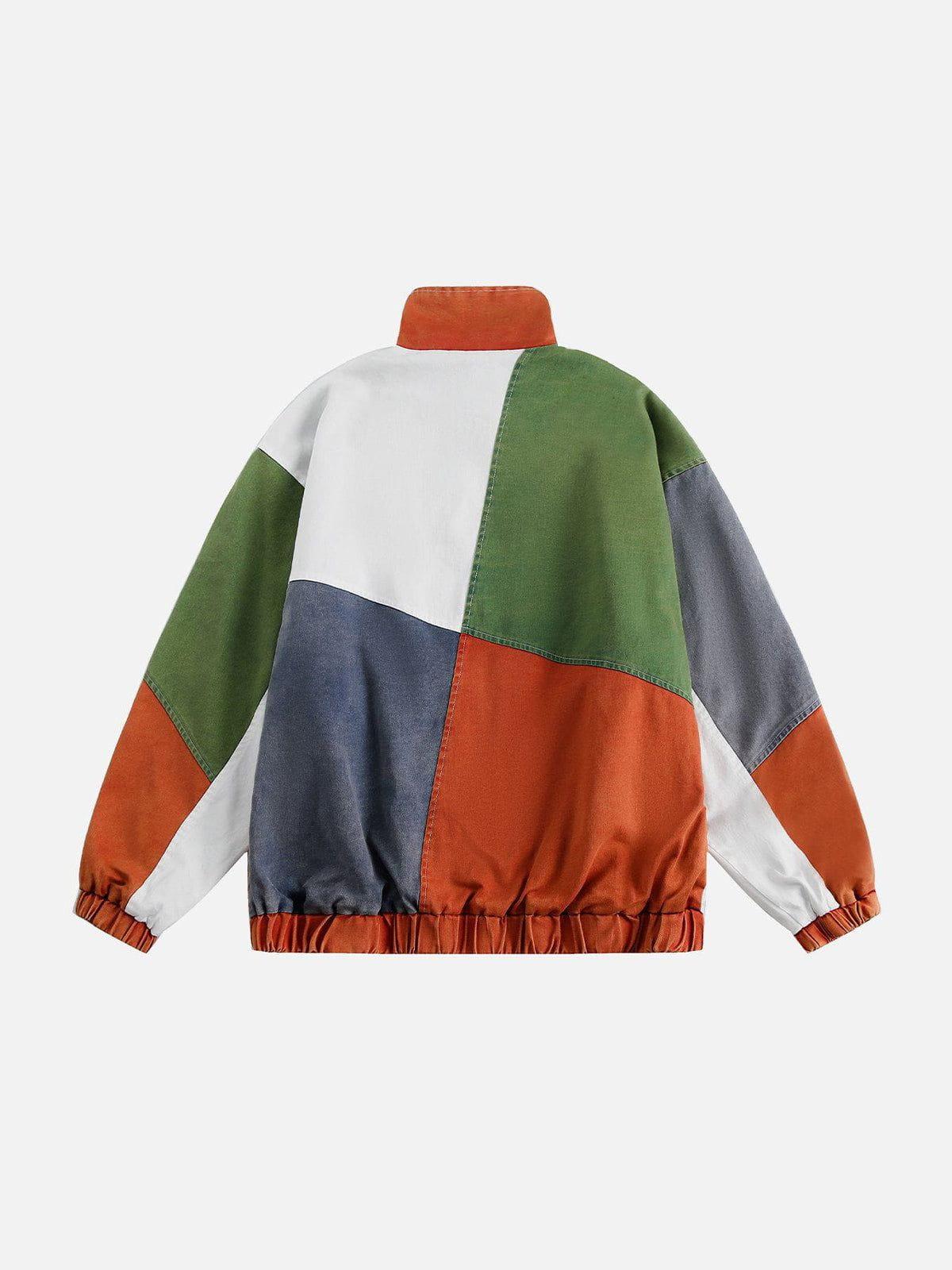 Aelfric Eden Multi Color Patchwork Jacket Product Image