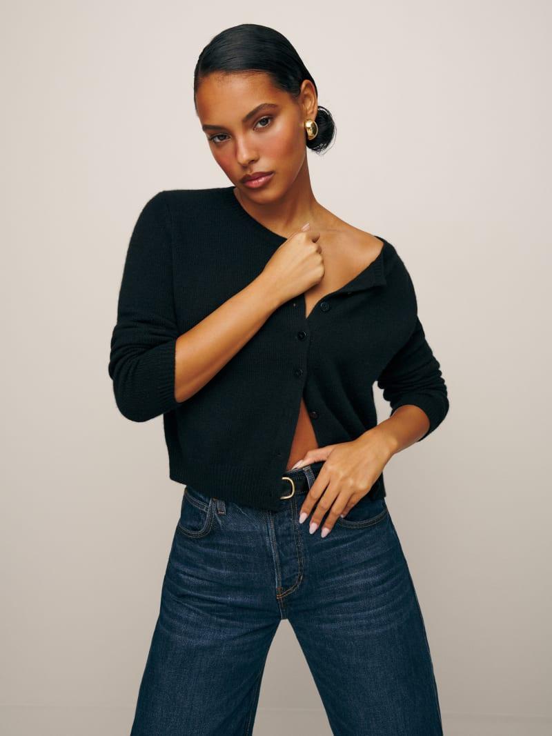 Clara Cashmere Crew Cardigan Product Image