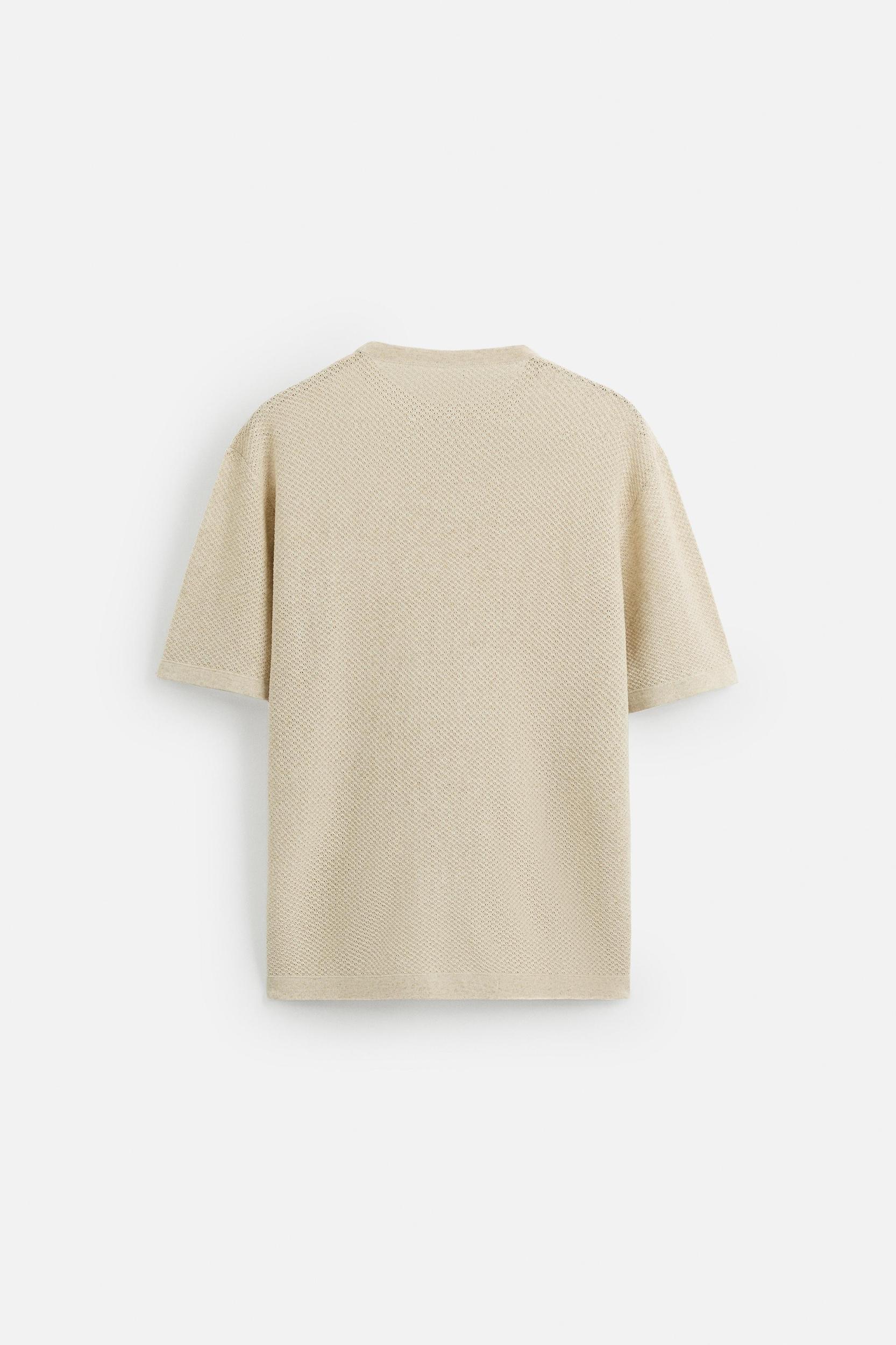 TEXTURED KNIT T-SHIRT Product Image