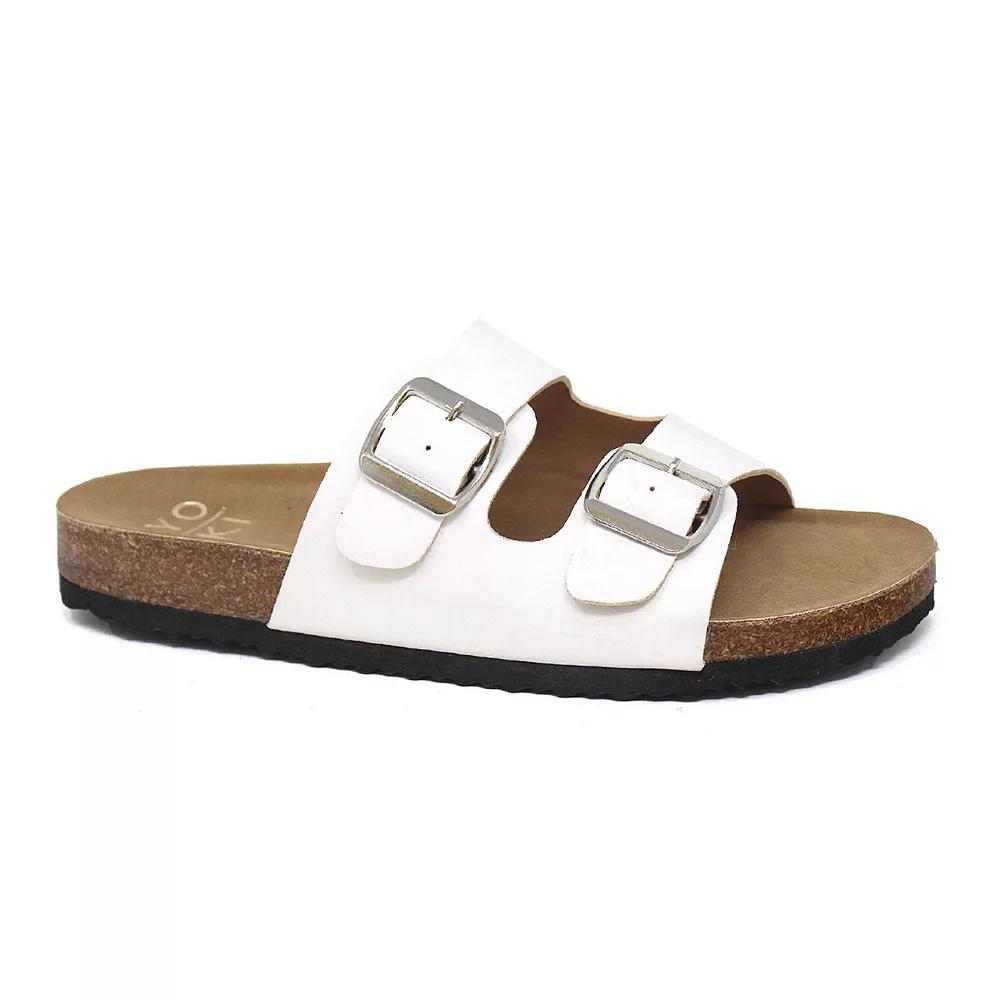 Yoki Gian 91 Women's Double Buckle Slide Sandals,  Product Image