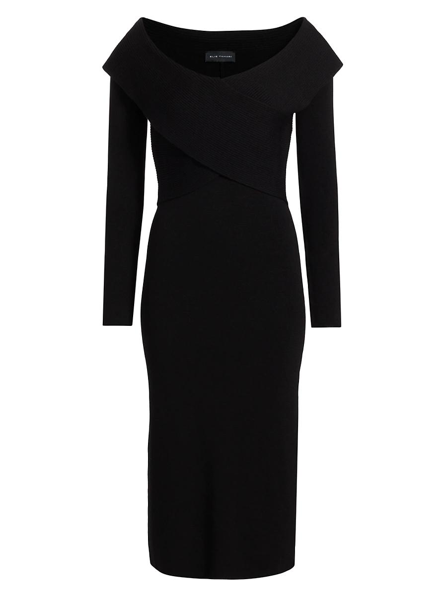 Womens Rowan Wool Off-The-Shoulder Sweaterdress Product Image