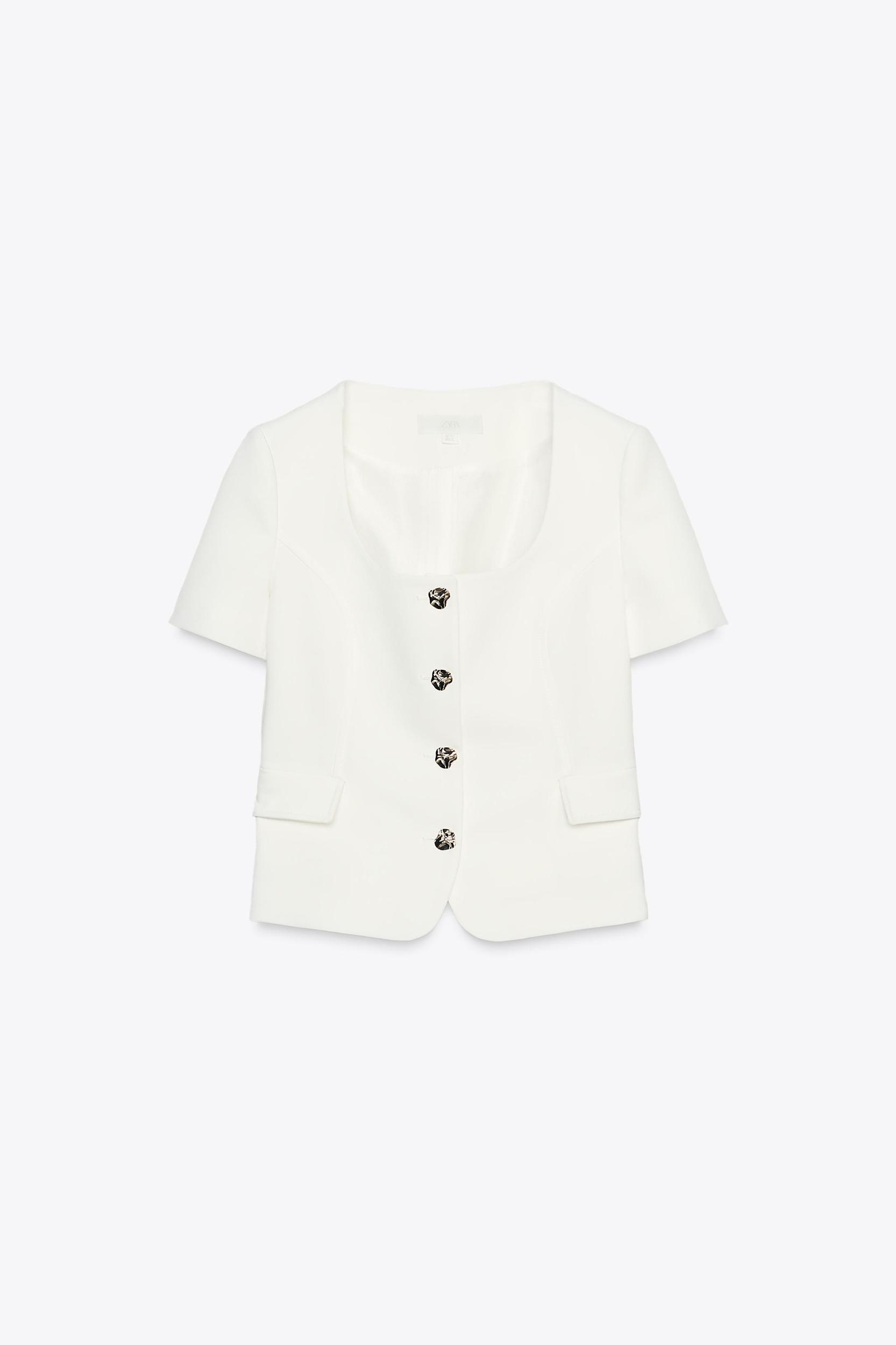 SHORT SLEEVE BLAZER Product Image