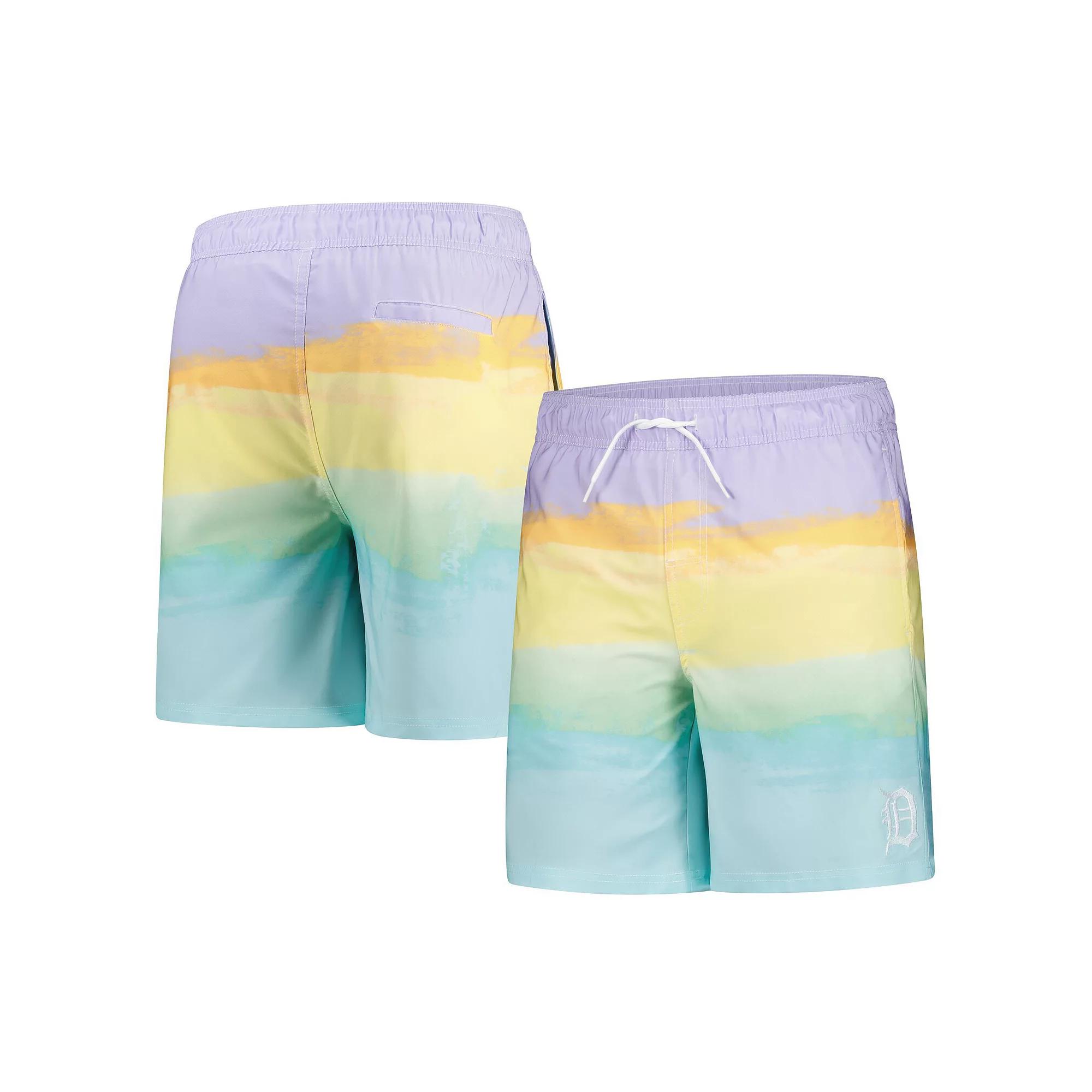 Men's G-III Sports by Carl Banks Light Blue Detroit Tigers Swim Trunks,  Product Image