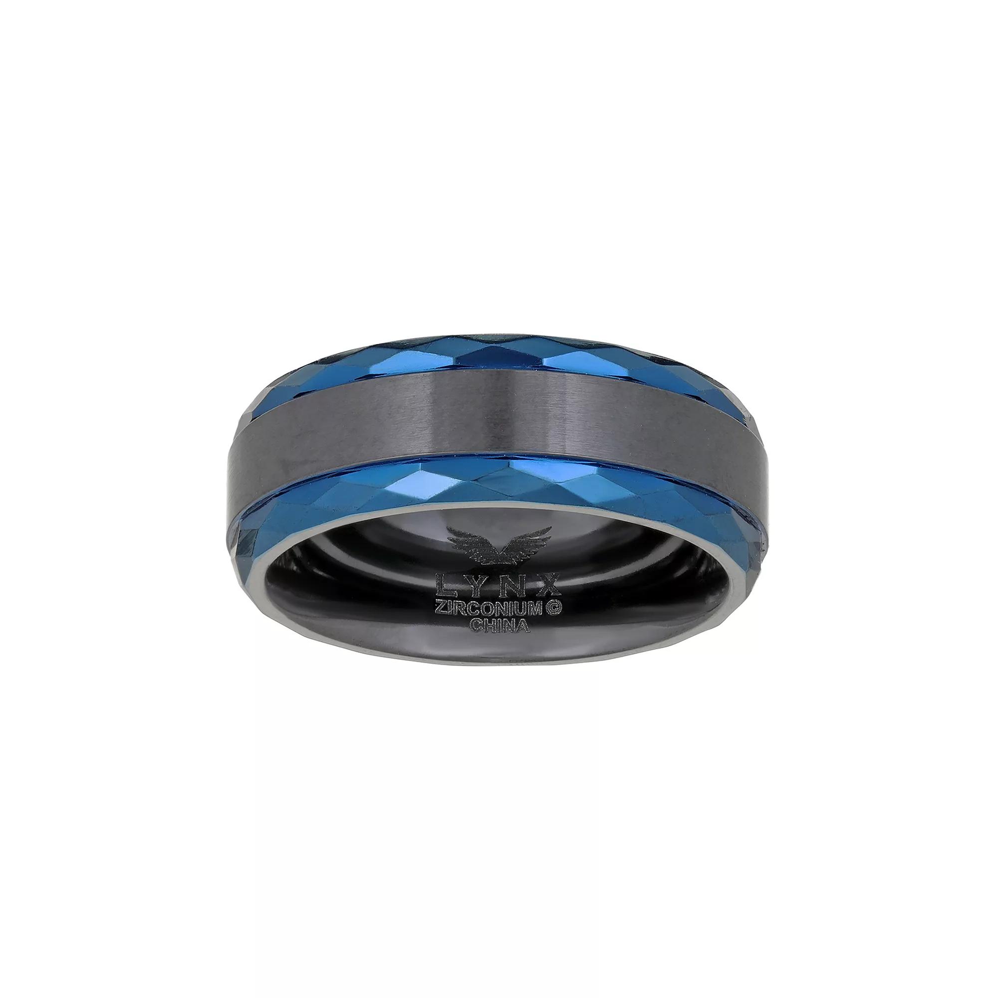 Men's LYNX Black Zirconium Ring, Size: 12, Two Tone Product Image