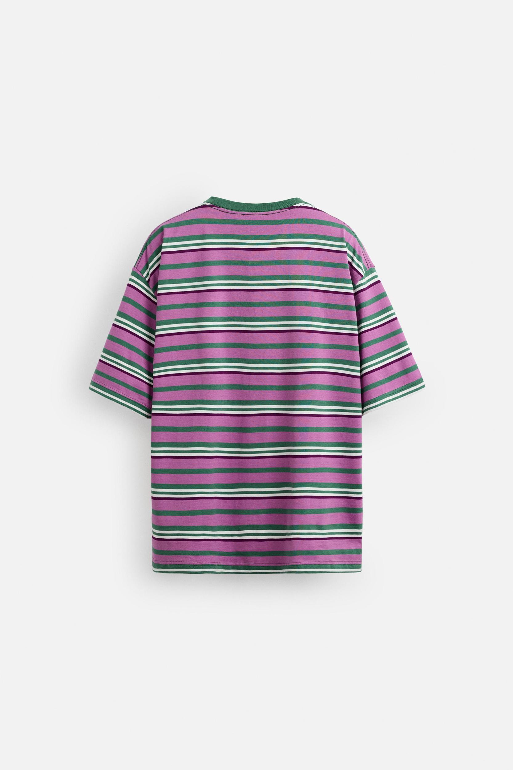 STRIPED JACQUARD T-SHIRT Product Image