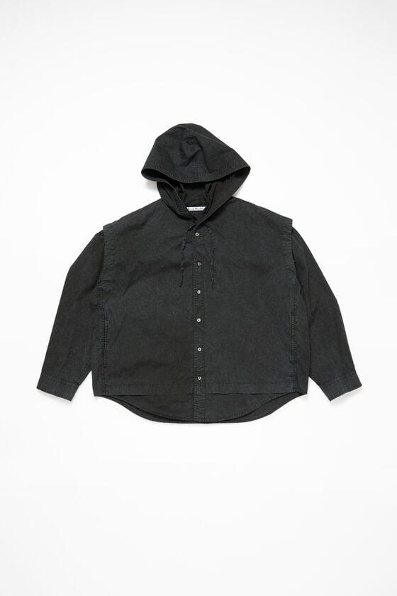 Hooded button-up shirt Product Image