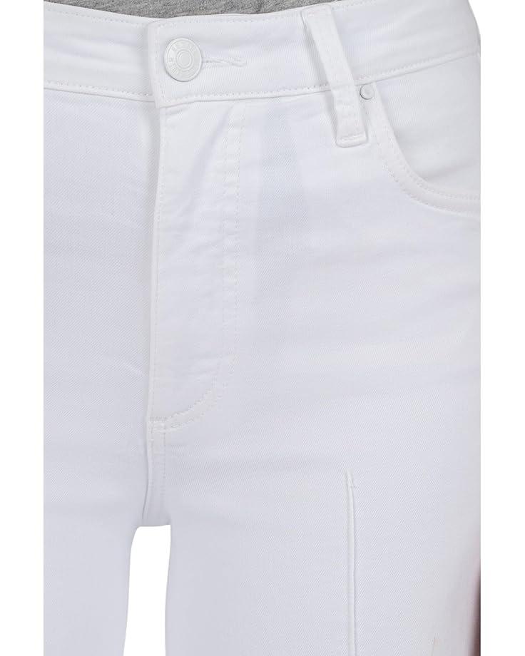 Gwen High-Rise Wide Leg Raw Hem 5 Pockets Zipper Fly Product Image