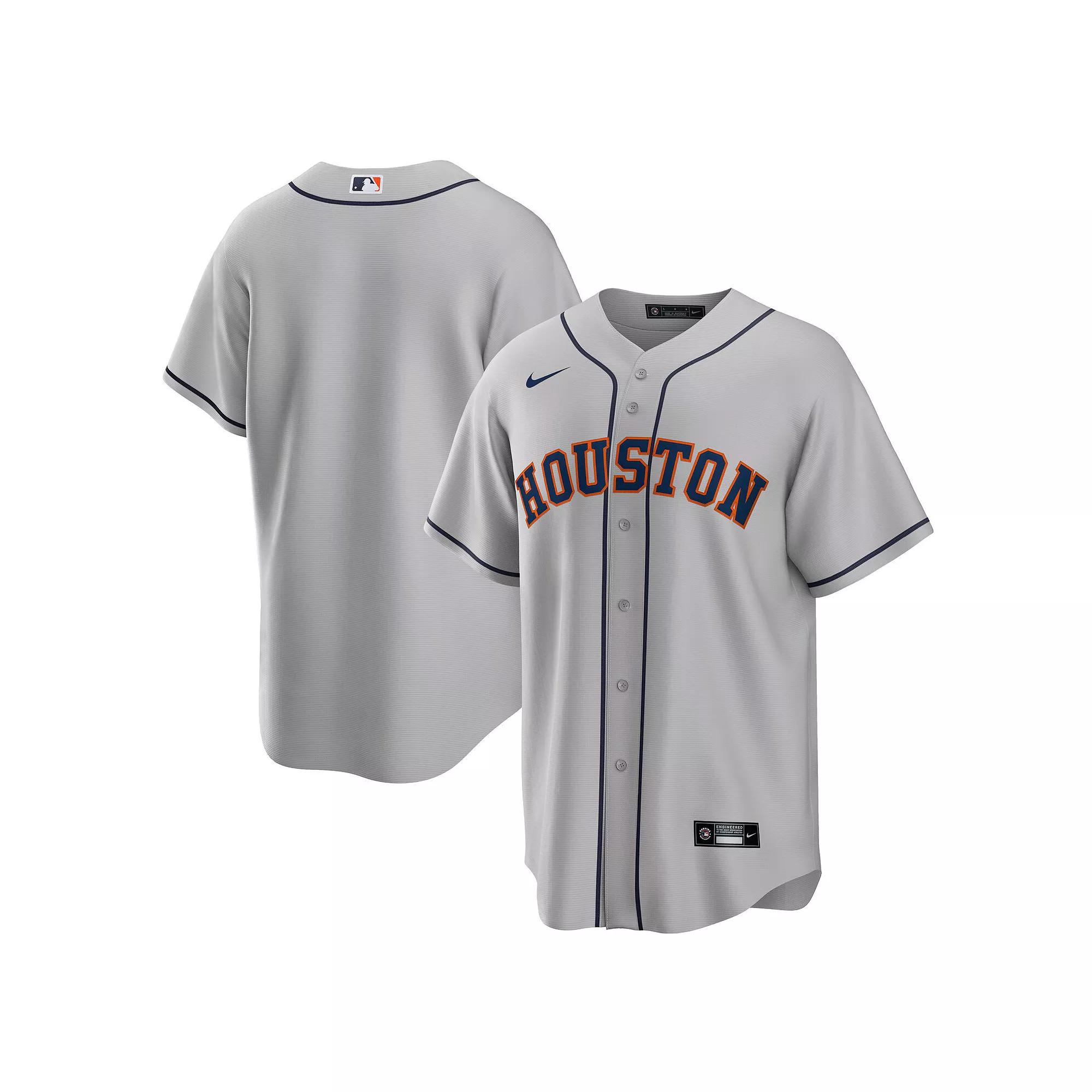 Men's Nike Gray Houston Astros Road Replica Team Jersey,  Product Image