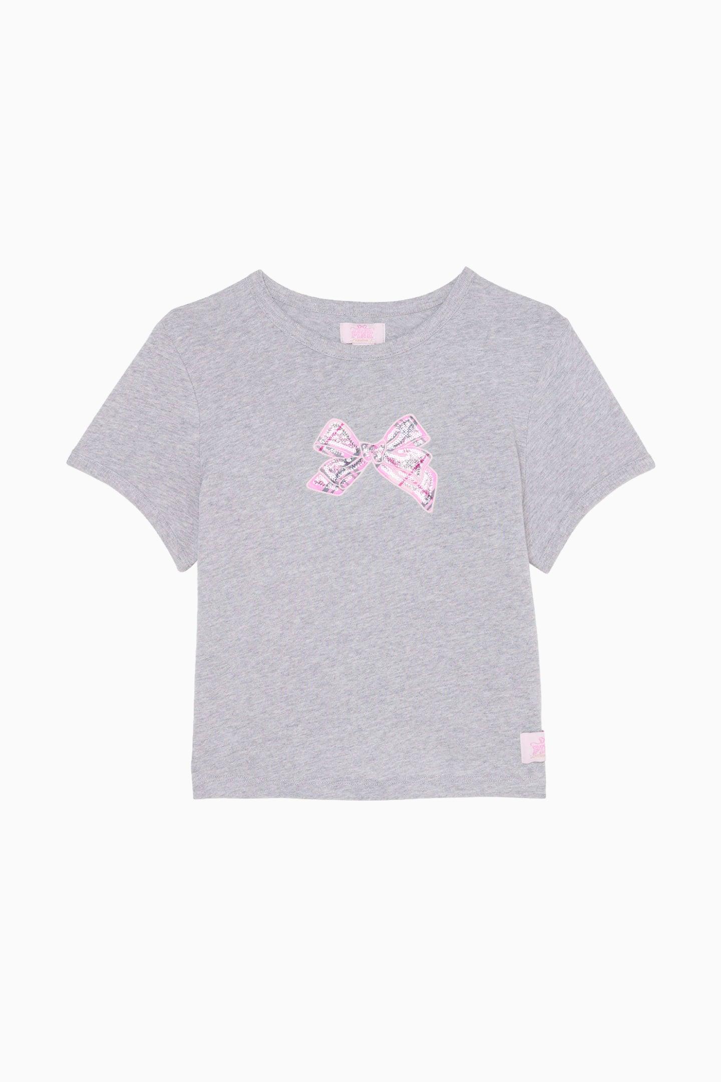 PINK x LoveShackFancy Cotton Baby Tee - PINK LOLLIPOP WASH / S Product Image
