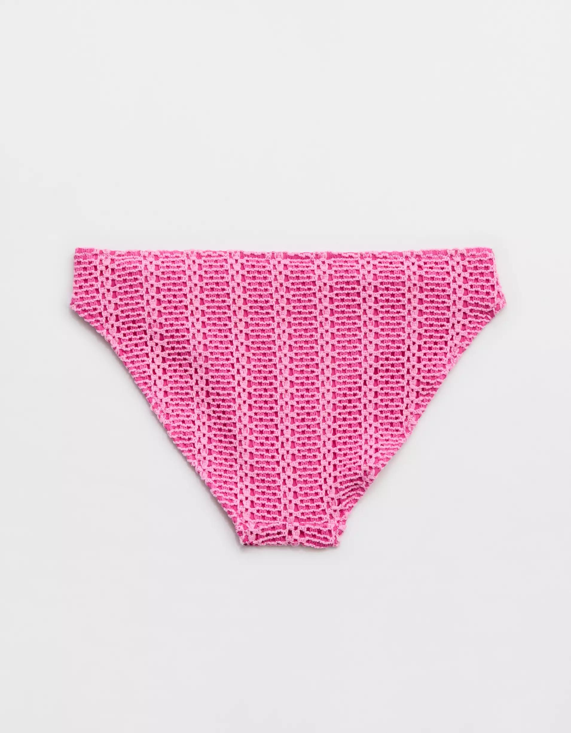 Aerie The Classic Cloudweave Crochet Bikini Bottom Product Image