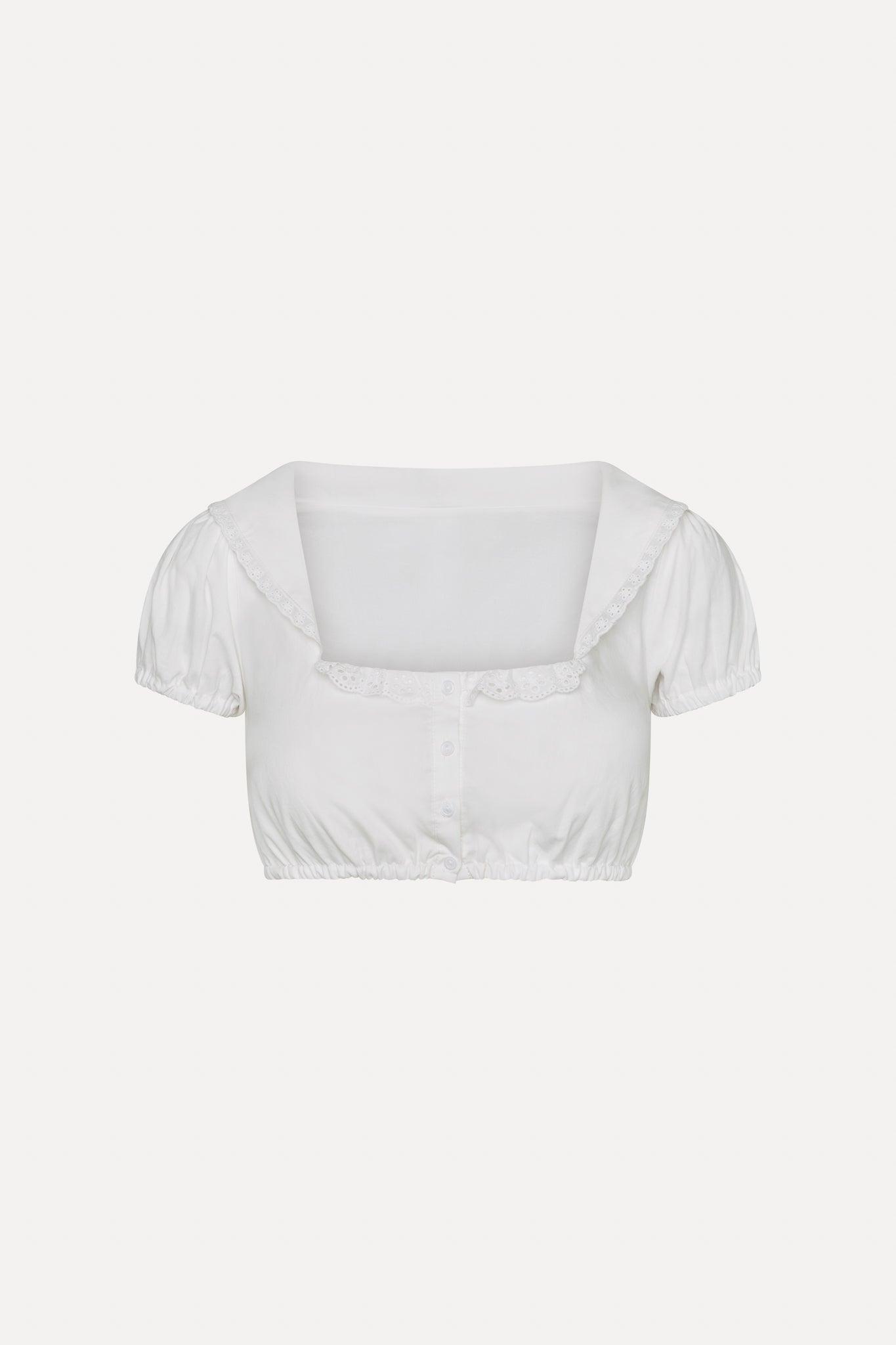 x BELLA HADID Little Miss Top - White Product Image