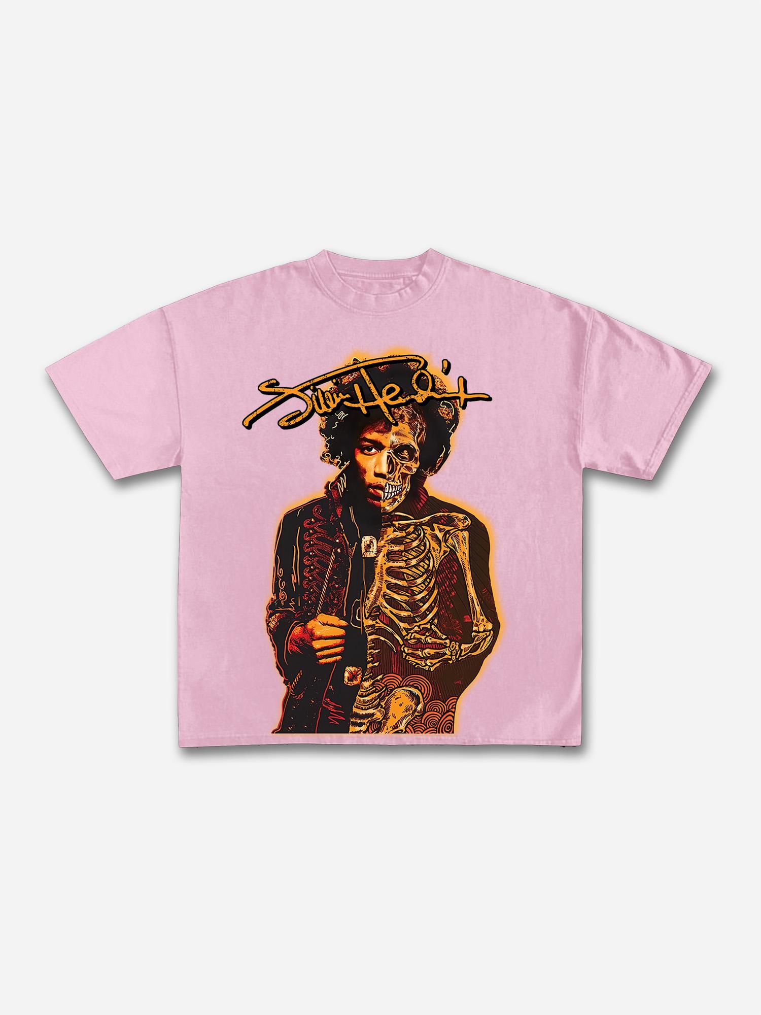 Sopula Jimi Hendrix Print Graphic T-Shirt Product Image