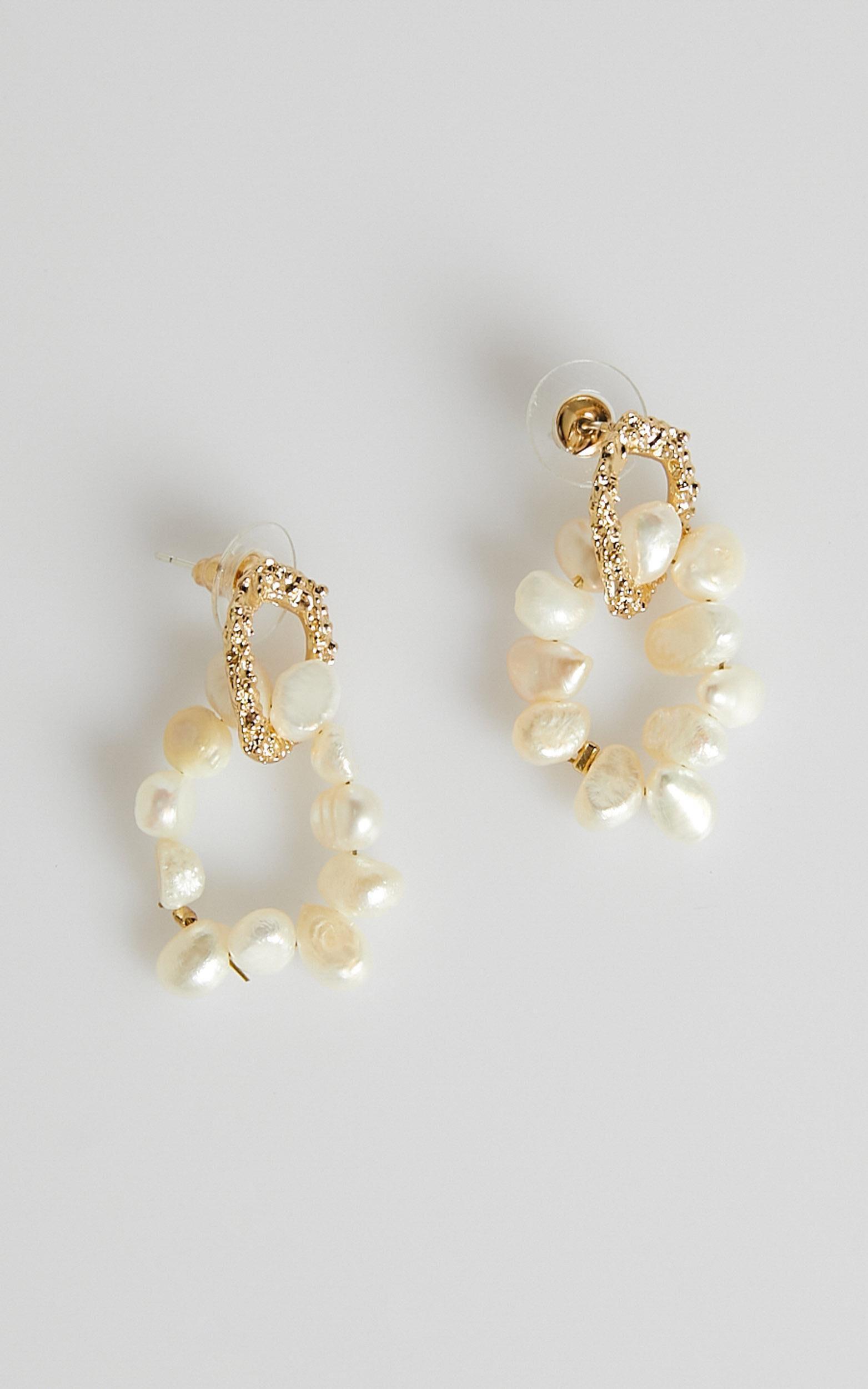 More Than Words Earrings in Pearl Product Image