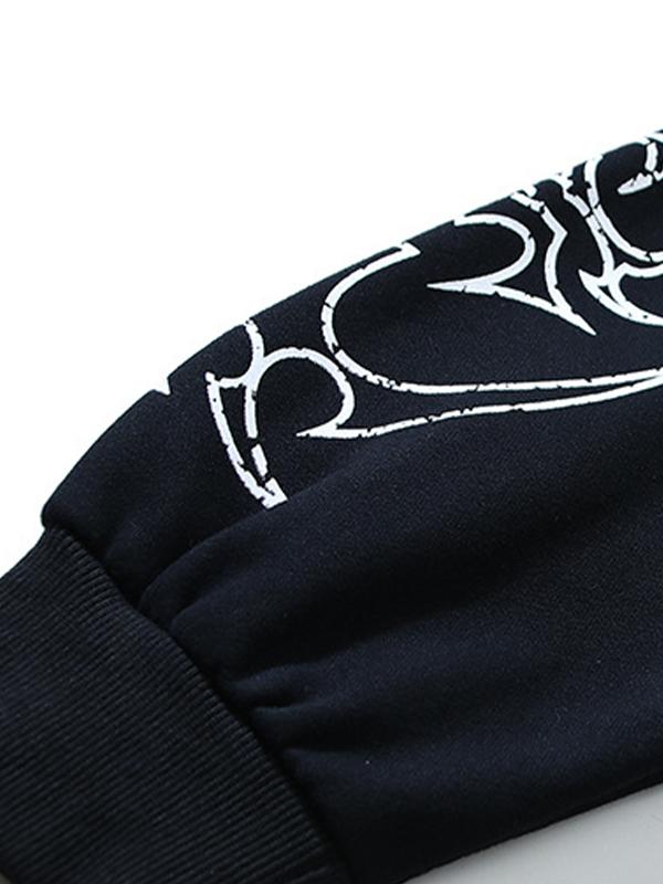 Men's Street Portrait Print Oversized Hoodie Product Image