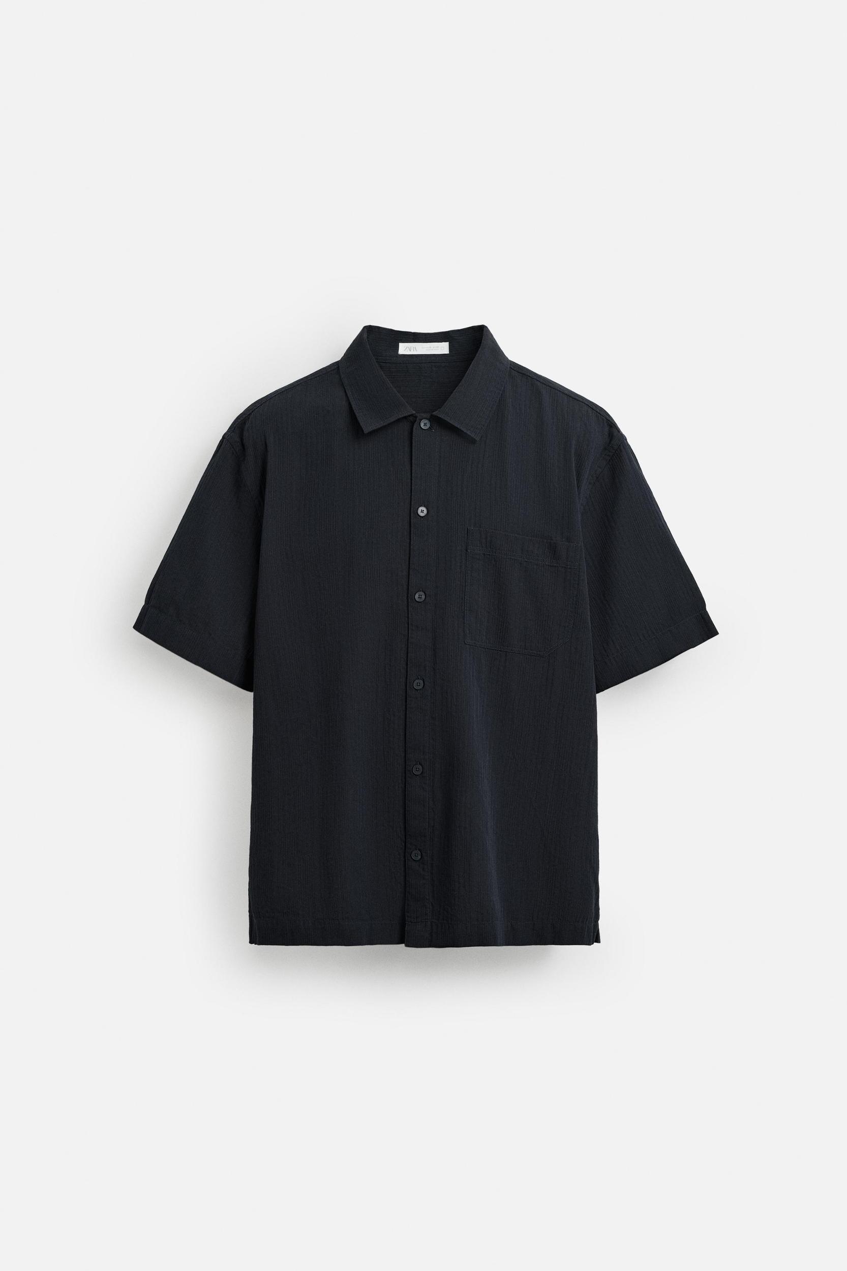 JACQUARD COTTON - LYOCELL SHIRT Product Image