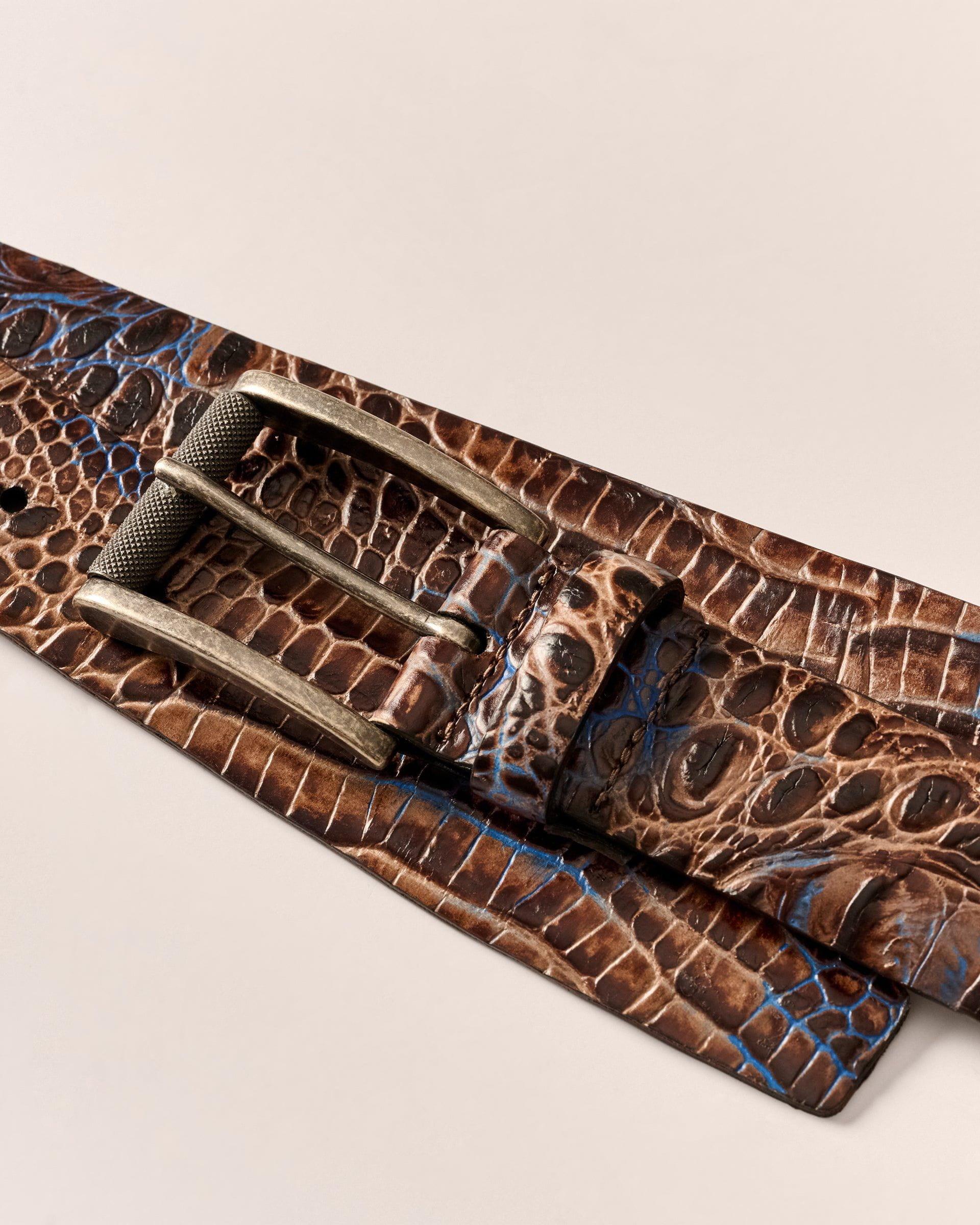 Crocco Leather Embossed Belt Male Product Image