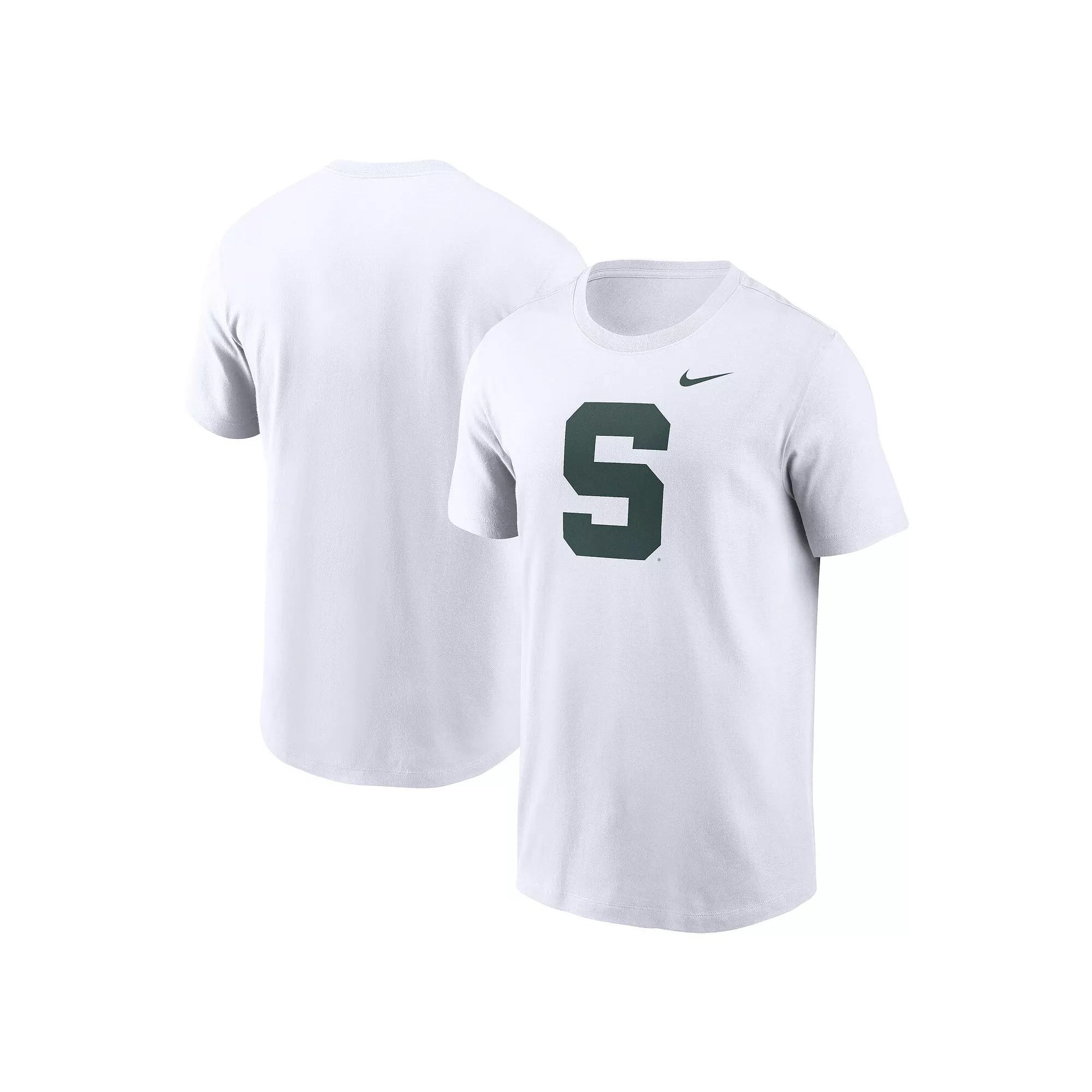 Men's Nike White Michigan State Spartans Primetime Alternate Logo T-Shirt,  Product Image