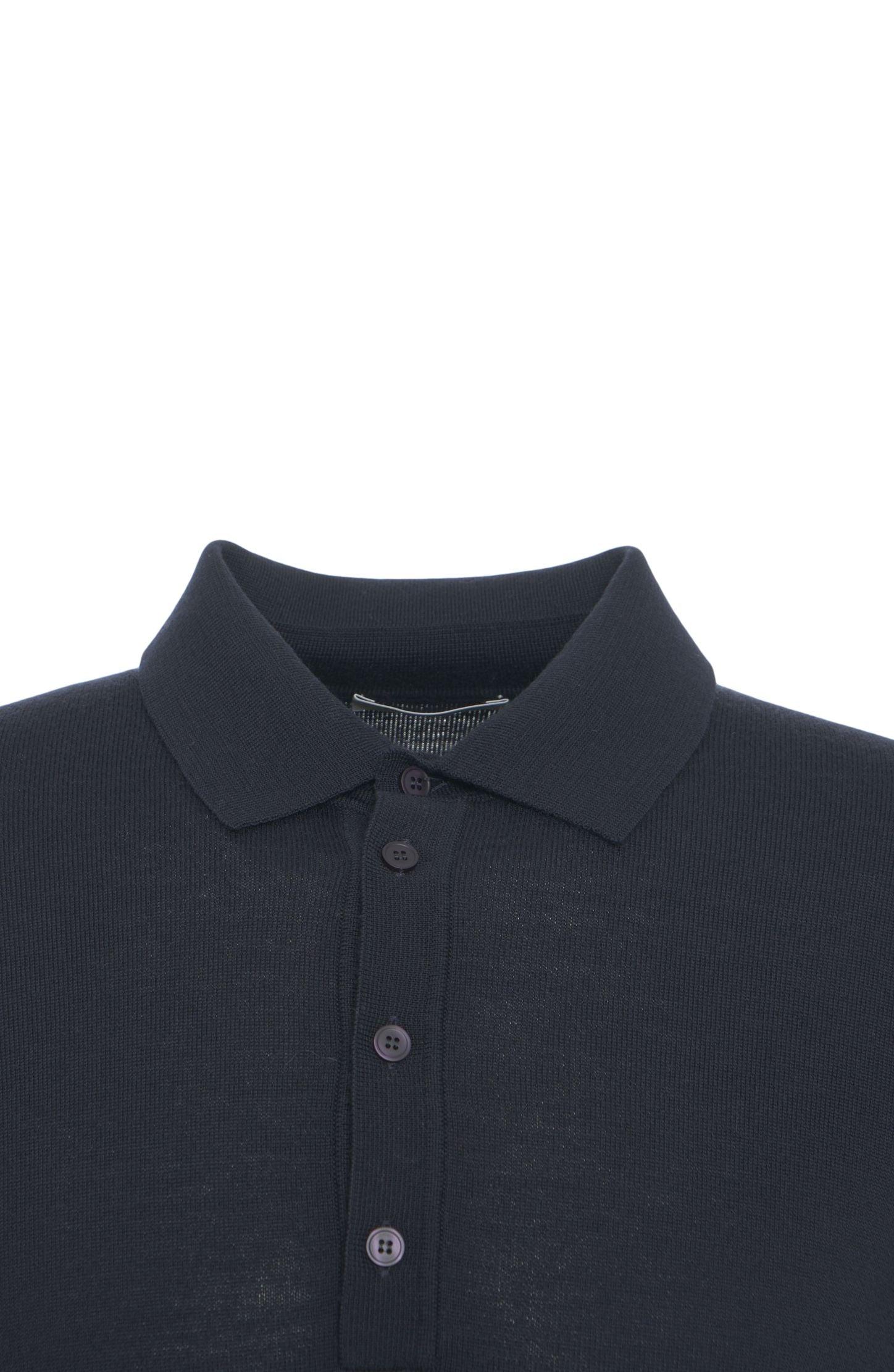 Knit polo shirt Product Image