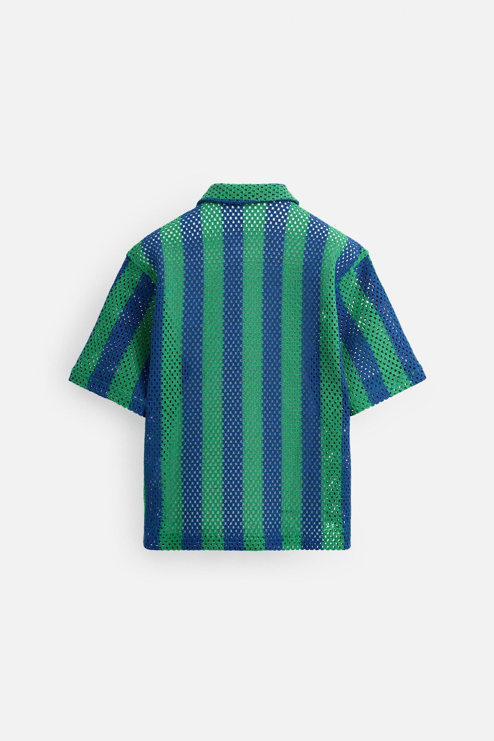 CROCHET TEXTURED SHIRT Product Image